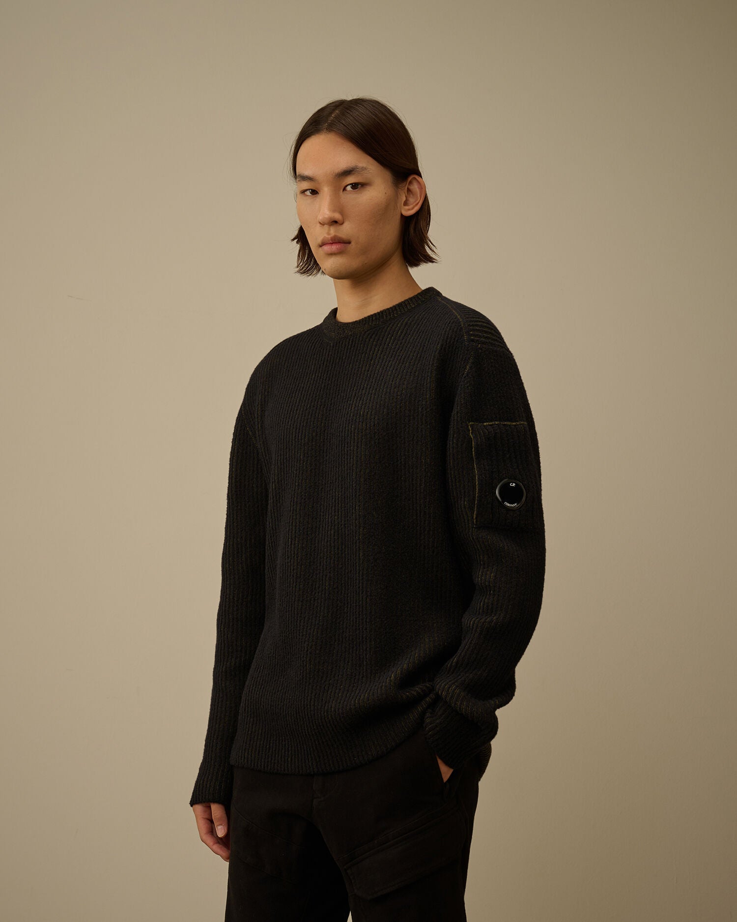 Fleece Knit Crewneck Capers