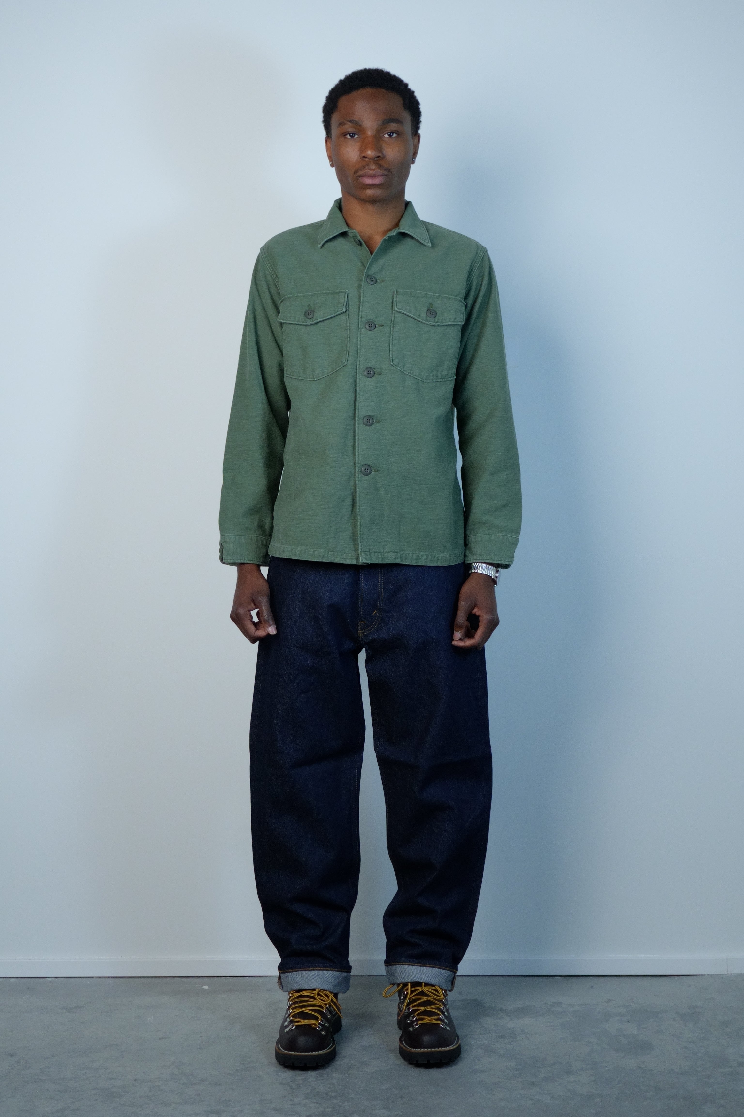 orslow US ARMY FATIGUE SHIRT ミリタリーシャツ orSlow U.S ARMY GREEN FATIGUE SHIRT USED WASH – A-Priori