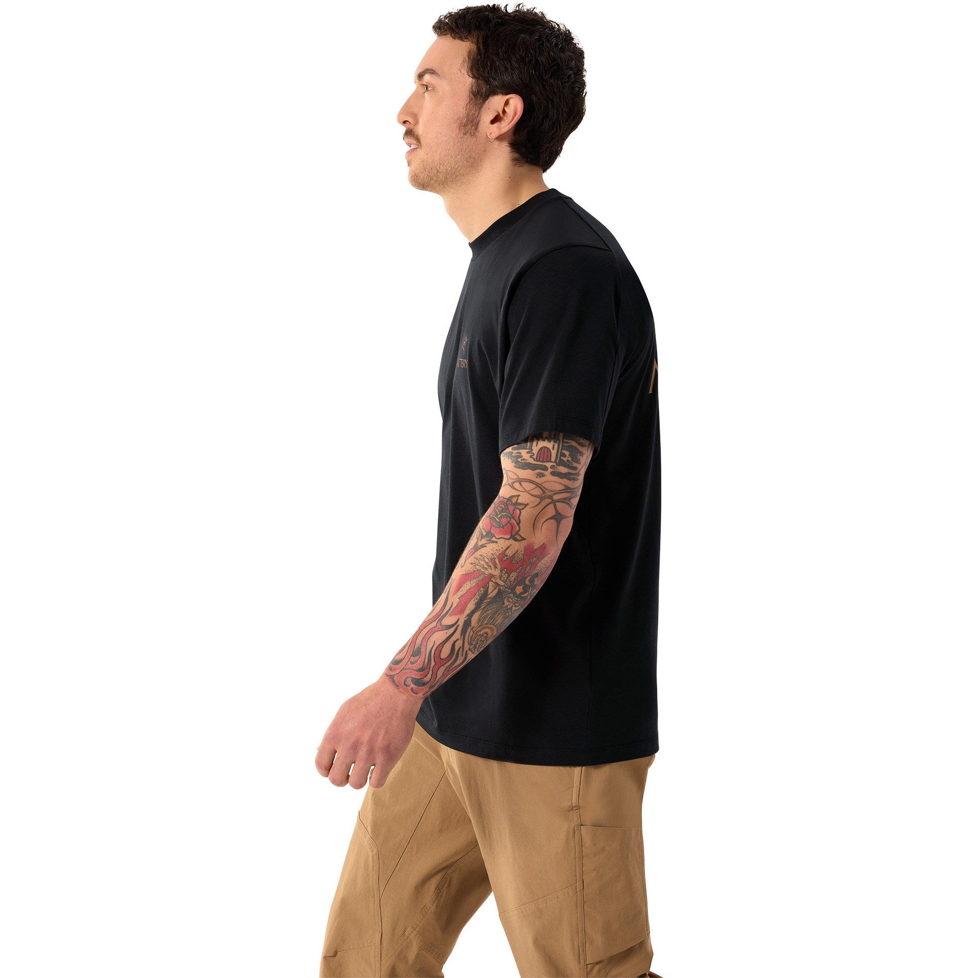 Kragg SL Cotton Bird Word SS Black