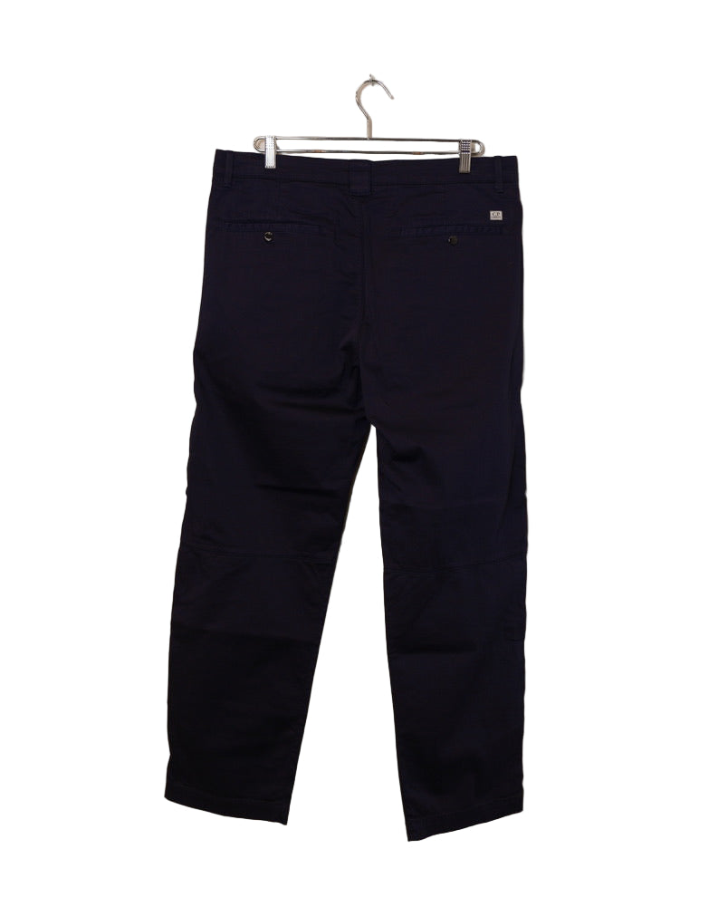 Stretch Sateen Regular Pants - Total Eclipse