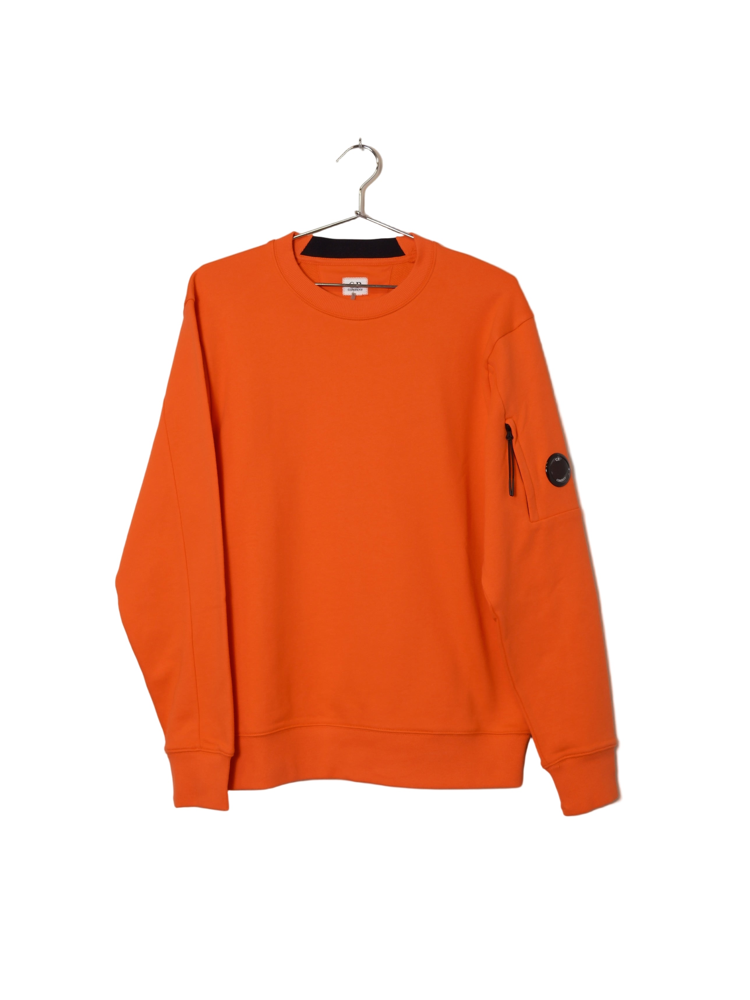 C.P. Company Diagonal Raised Fleece Crewneck Lens Sweatshirt 