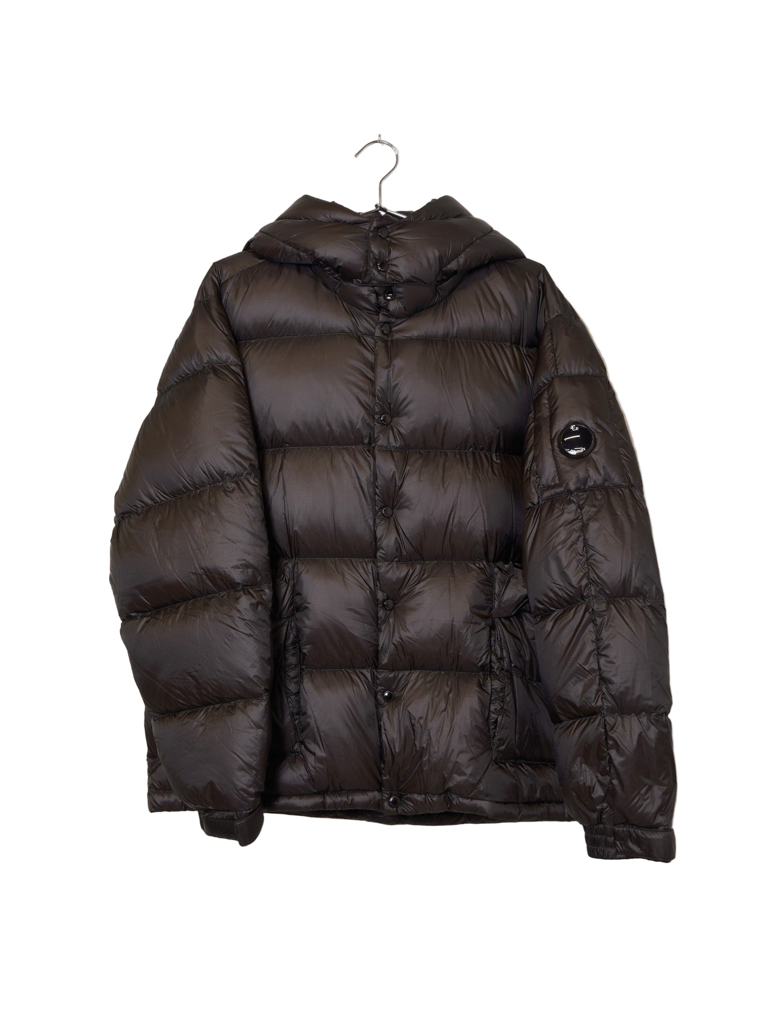 C.P. Company Medium Jacket DD-Shell w/ Detachable Hood Black – A