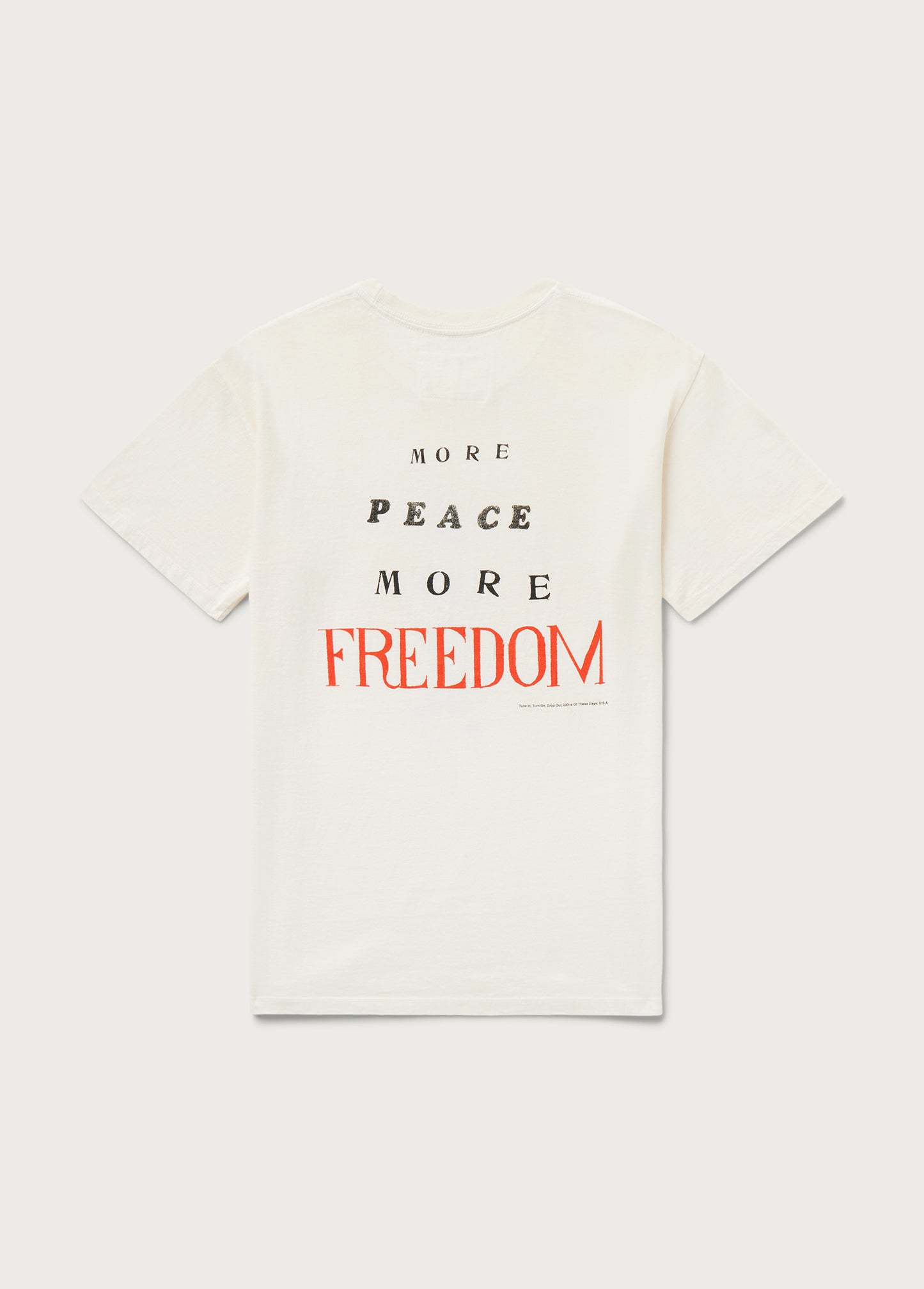 More Peace, More Freedom Tee - Bone