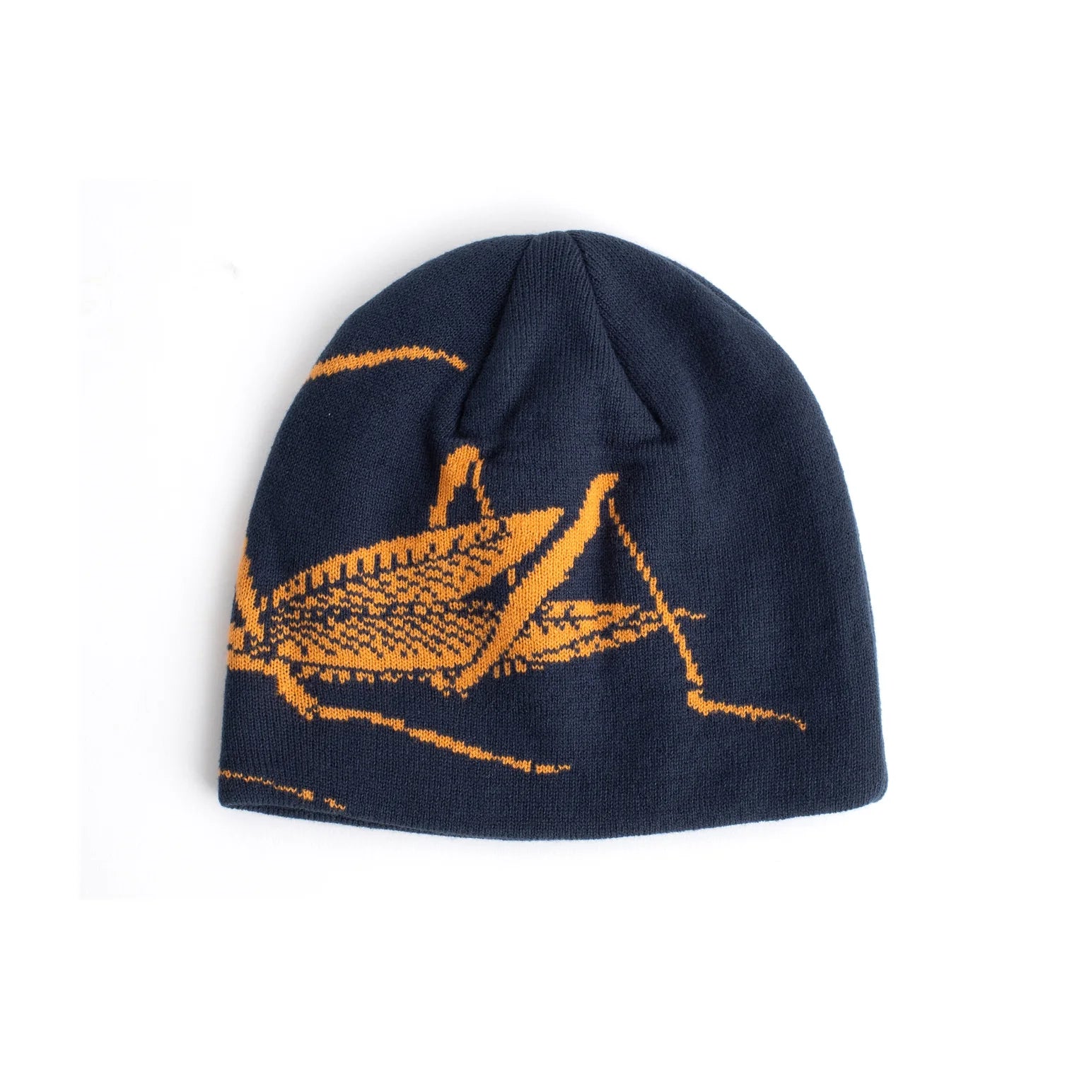 Praying Mantis Beanie Navy Blue