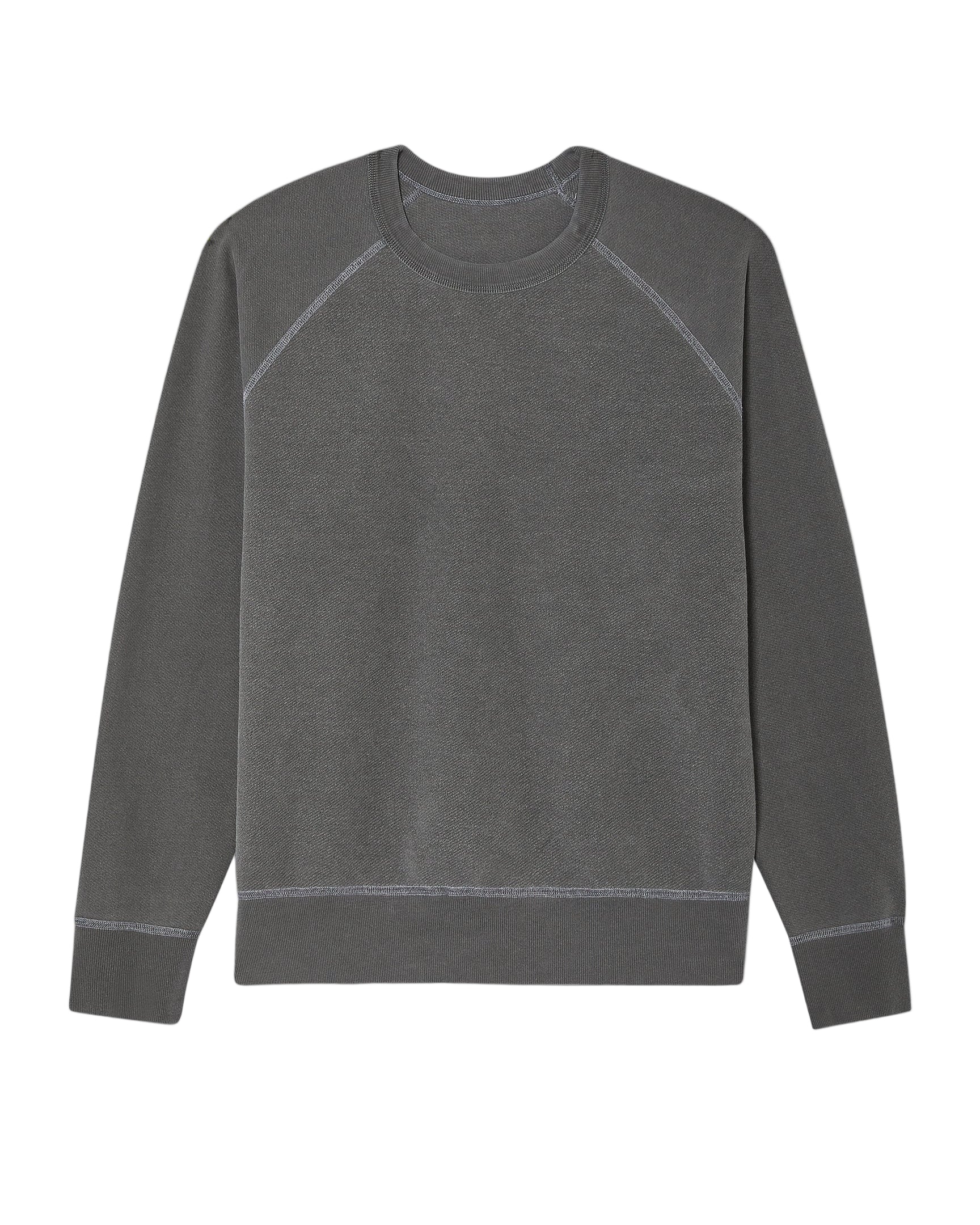 Gray sweatshirt on a light gray background