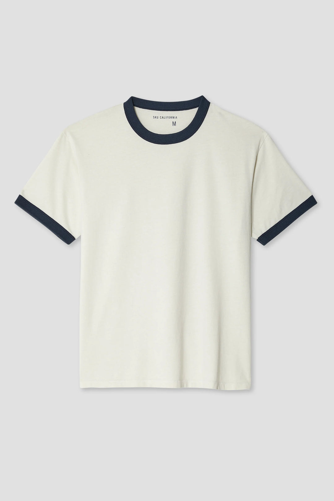 Organic Recycled Ringer T-Shirt Salt
