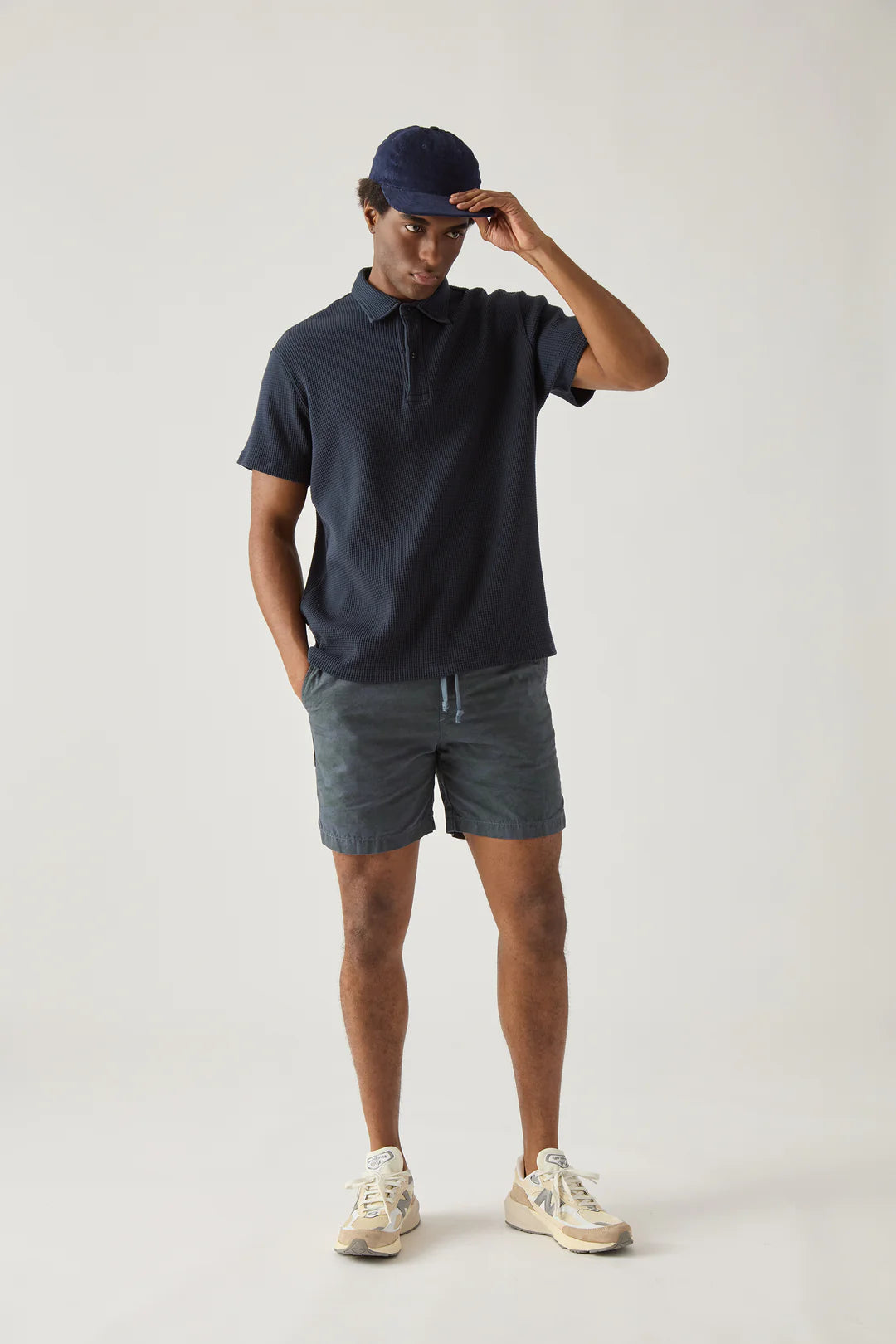 Overdyed Camo Short Blue