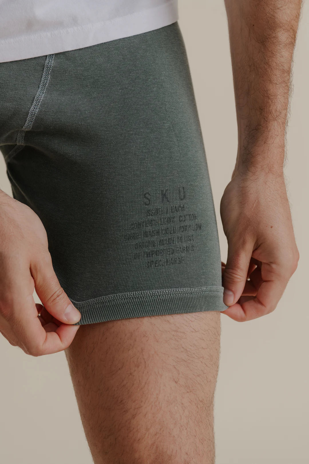 Distress Dye Supima Rib Boxer Brief Black