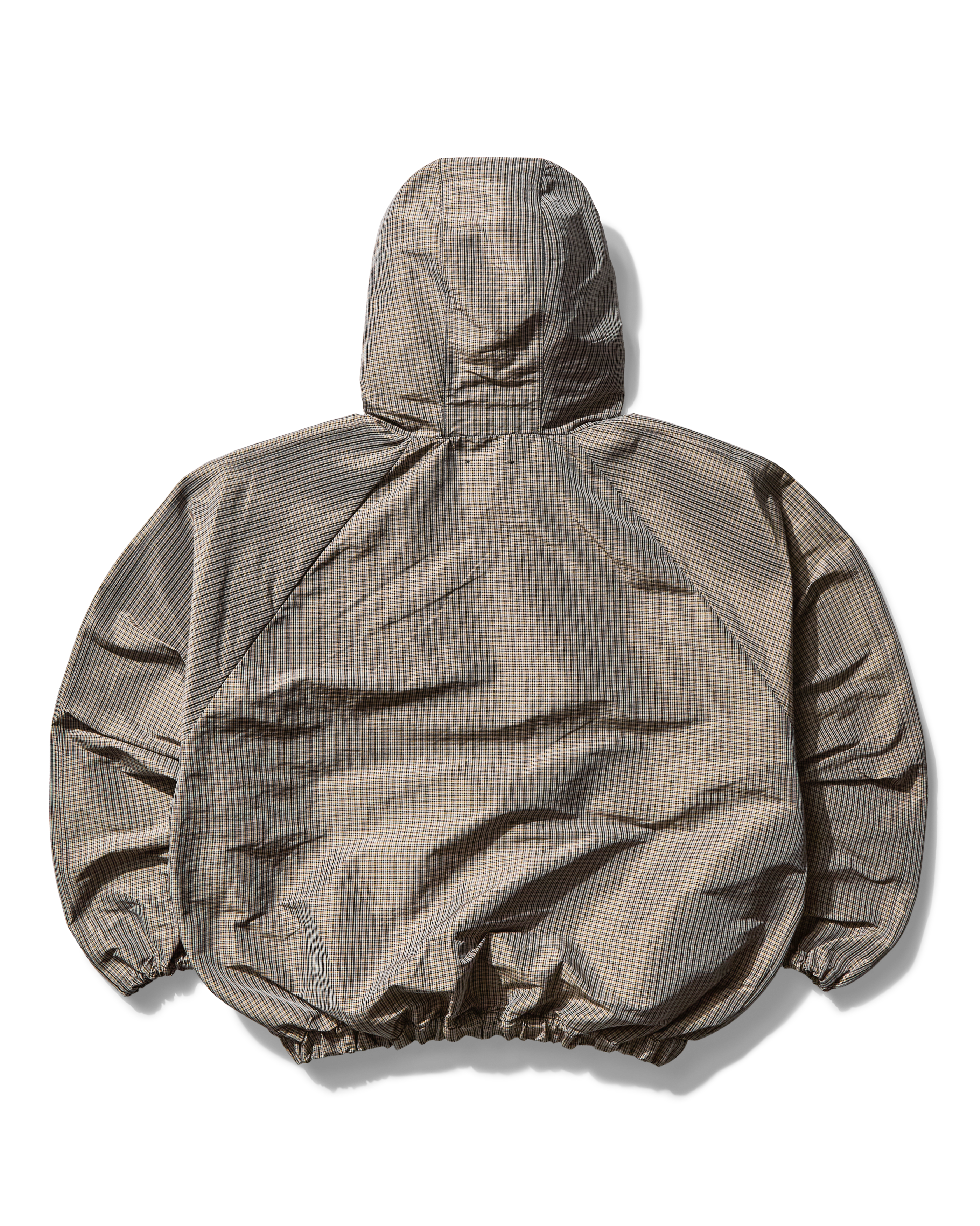 Smock Check Anorak Beige Black