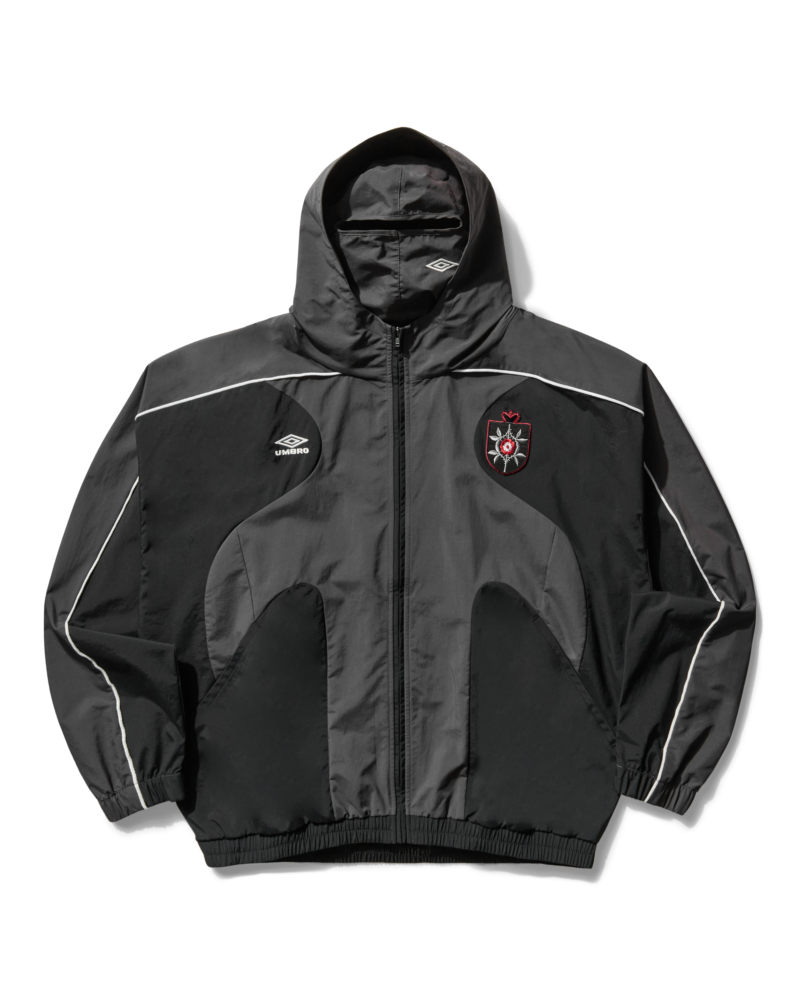 Rose Crest Masked Tracksuit Black Dark Gray