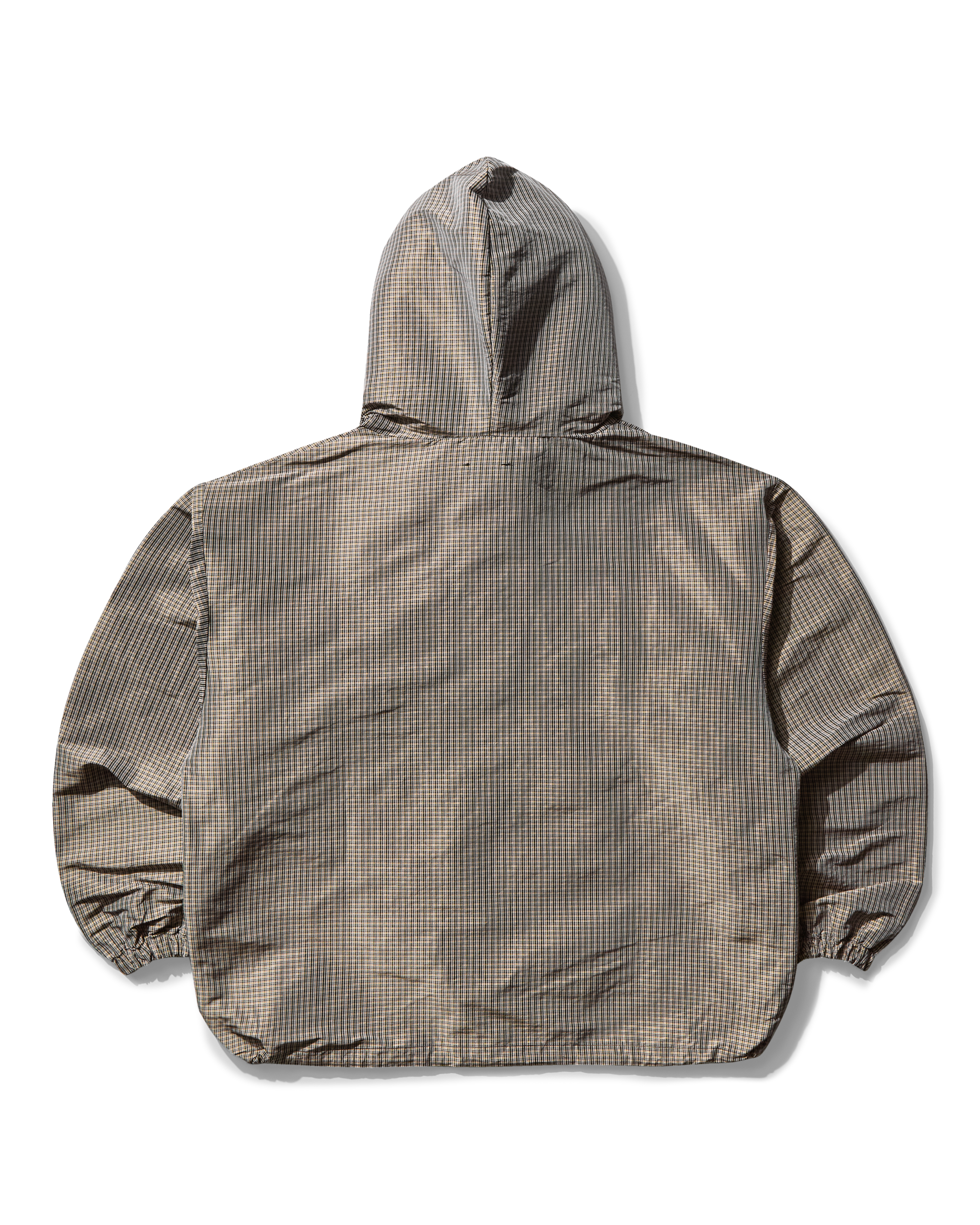 Masked Check Anorak Beige Black