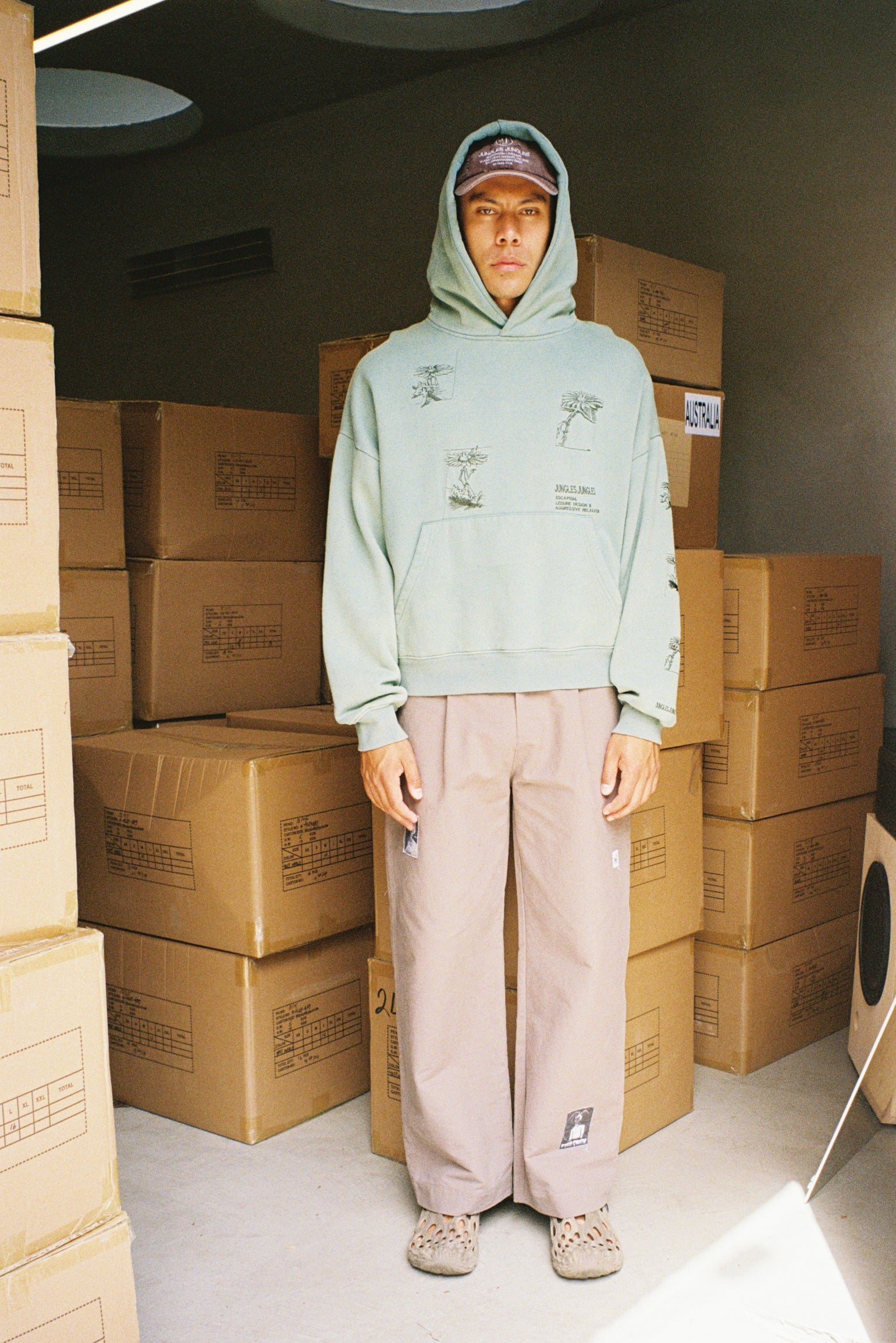 Hard Times Hoodie Green