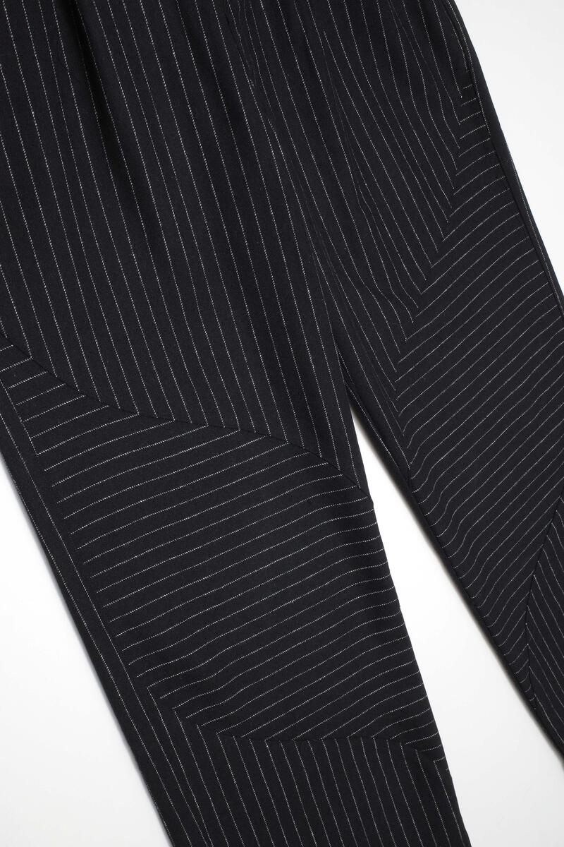 Pinstripe Slant Pant