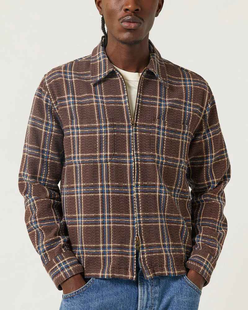 Venice Plaid Zip Jacket