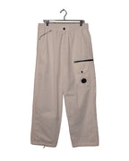 Microreps Boxy Cargo Lens Pants - Gauze White