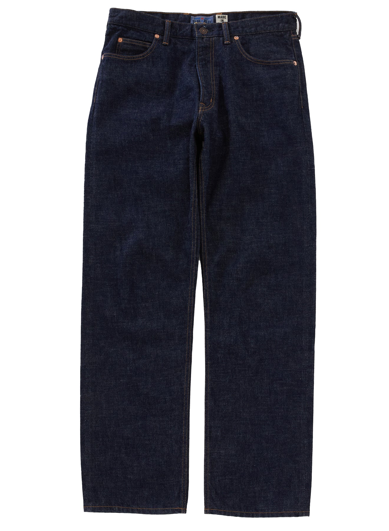 Woven Selvedge Denim Straight-Leg Jeans