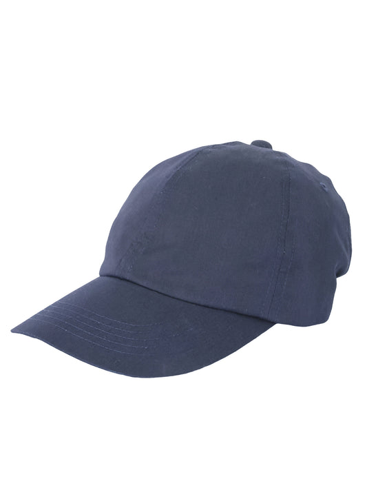 Woven Indigo Nylon Satin Cap Plain