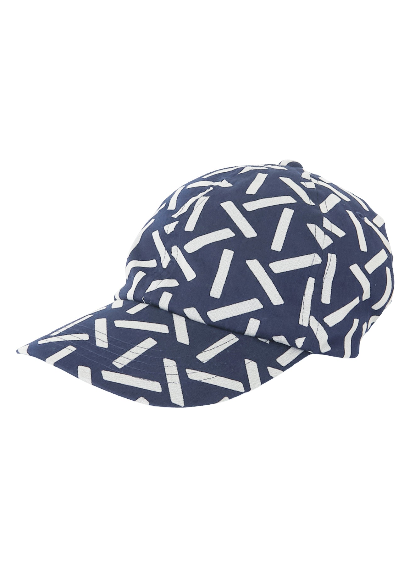 Woven Indigo Nylon Satin Cap Pattern