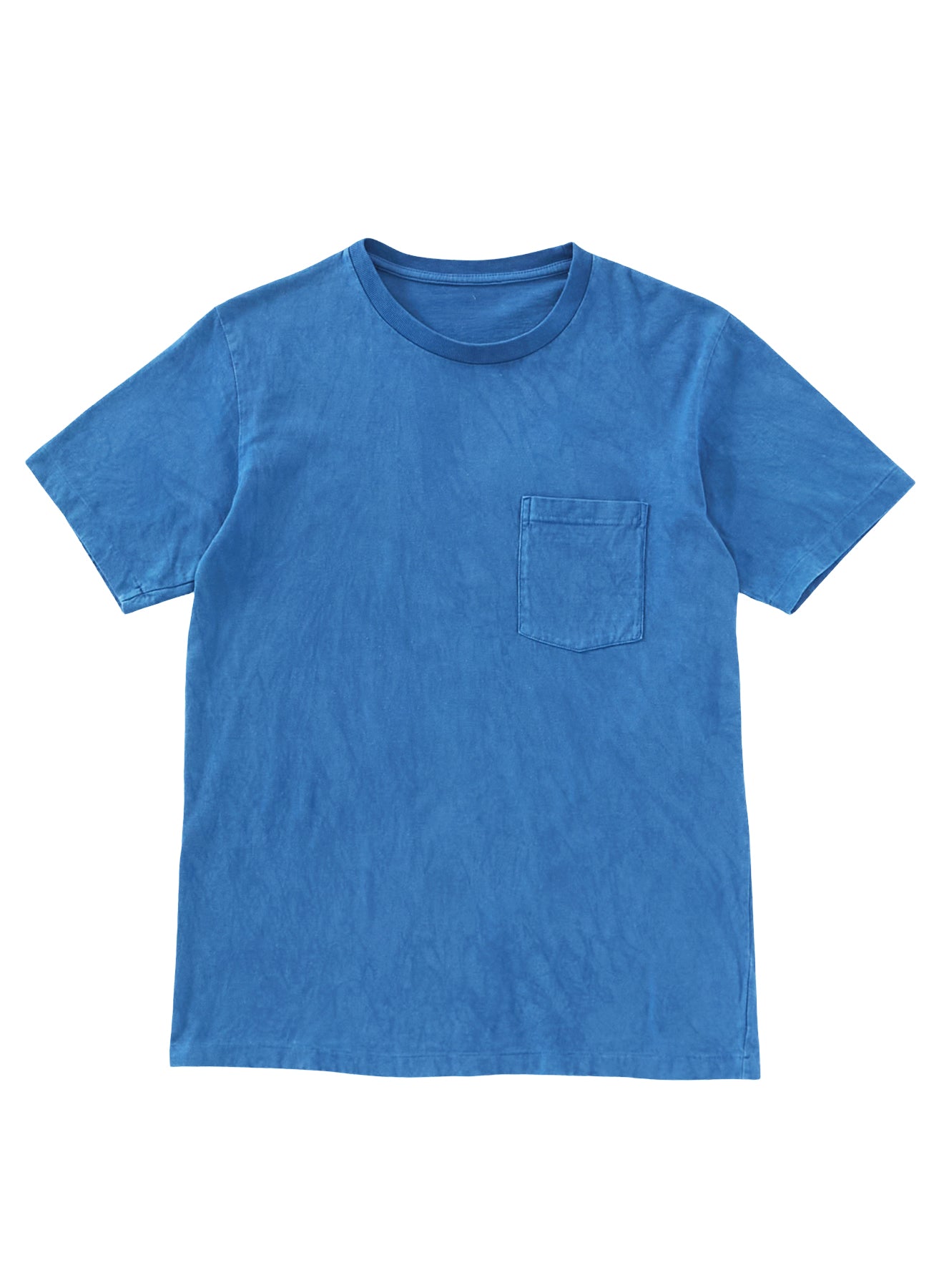 Knitted Indigo Bamboo and Tiger Pocket Tee