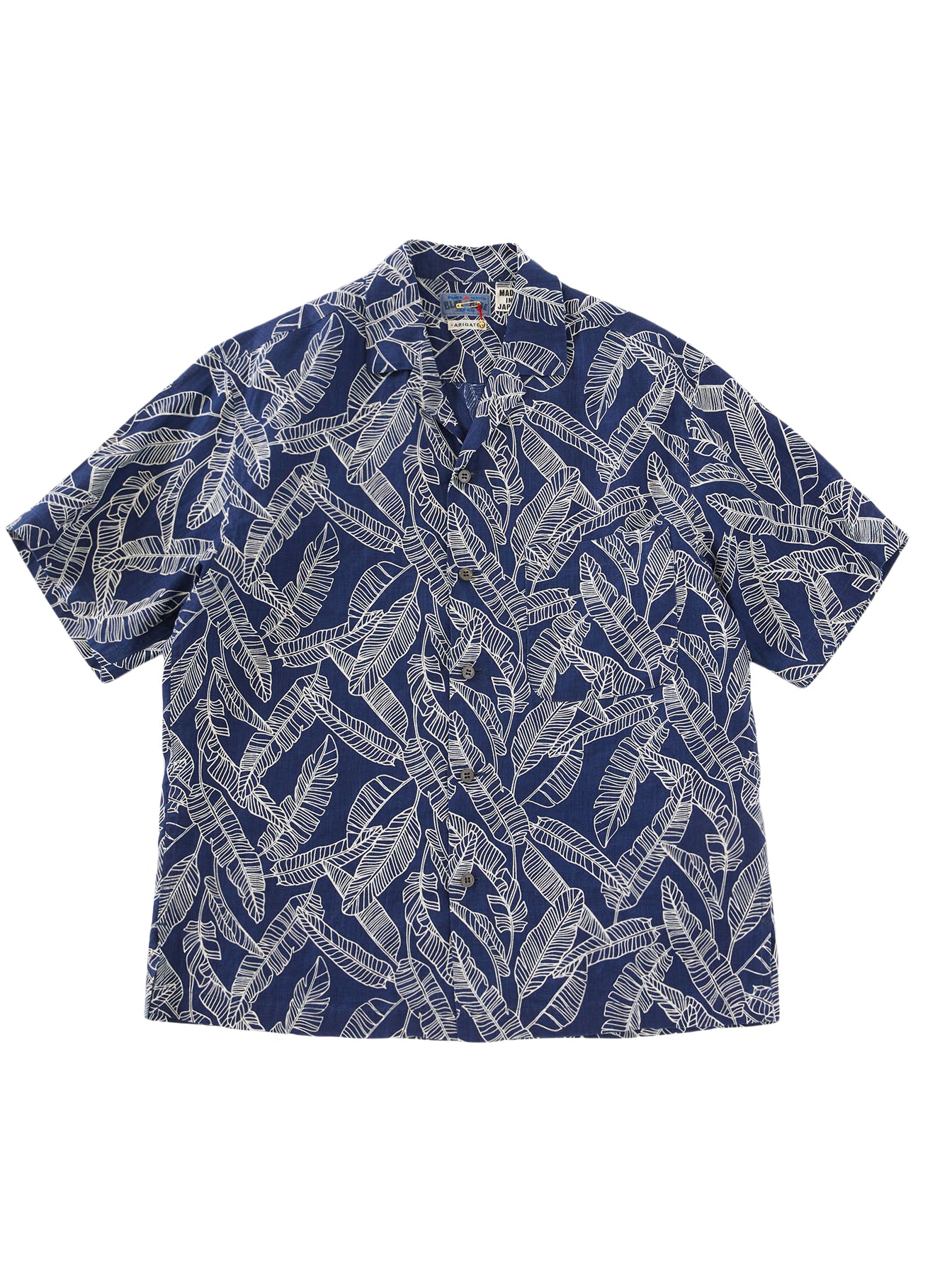 Linen Bashso Bassen SS Shirt Indigo