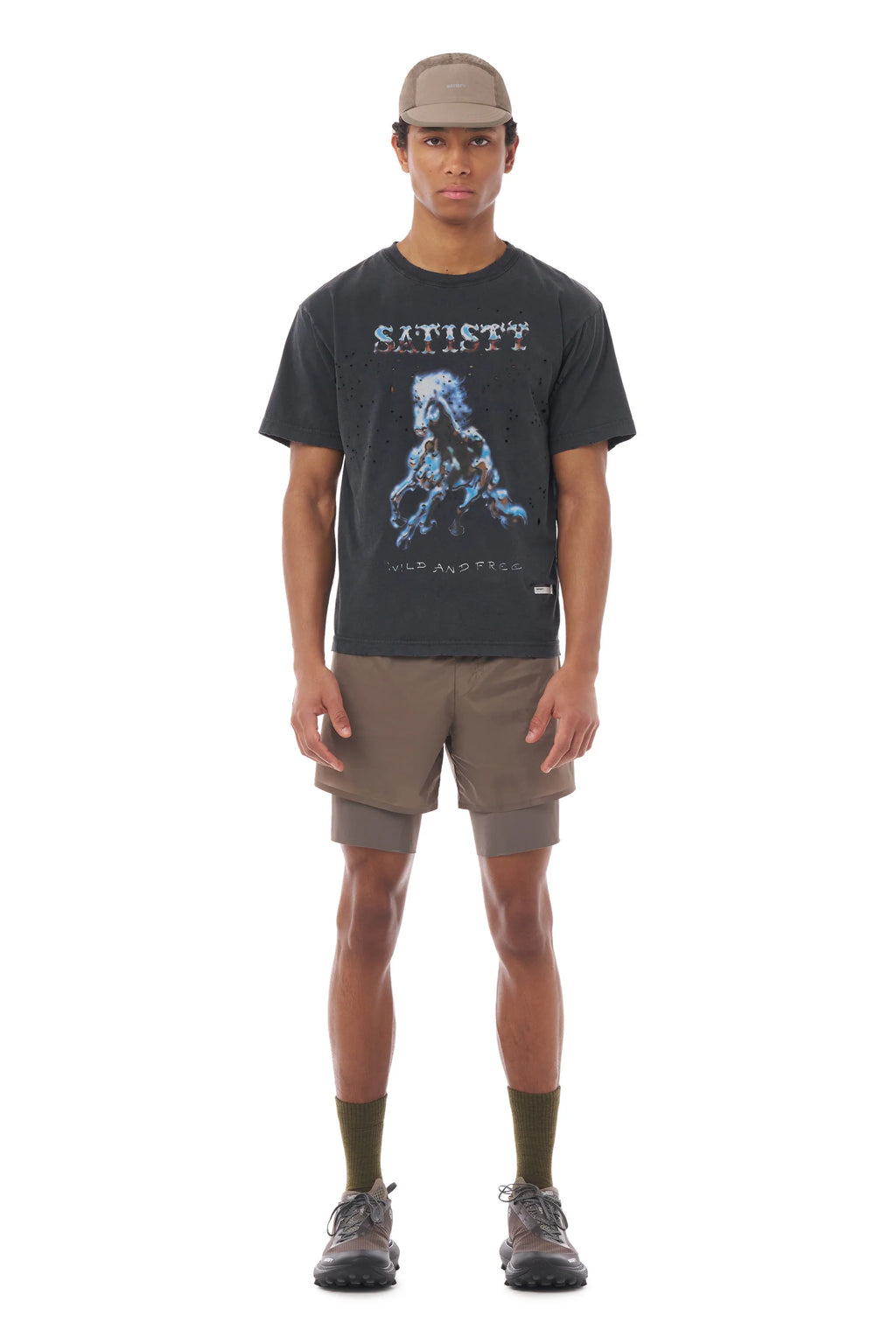 MothTech T-Shirt Aged Black 00A16