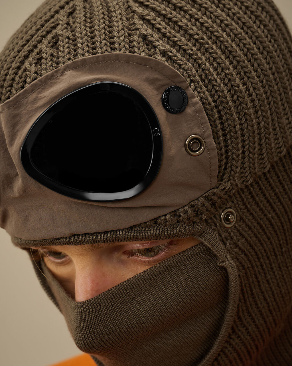 Extrafine Merino Wool Ski Mask Walnut