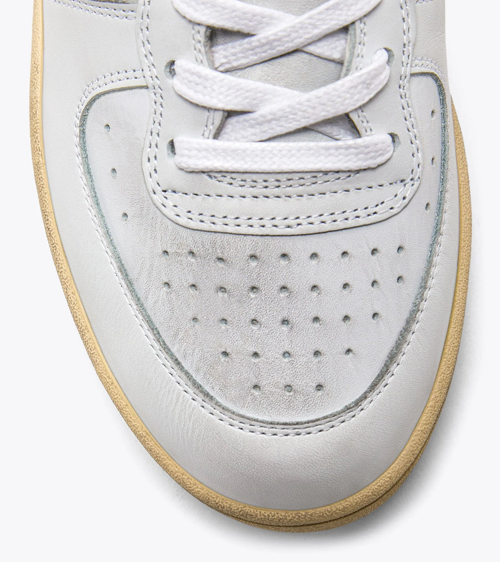 Mi Basket Low Used White/Garnet