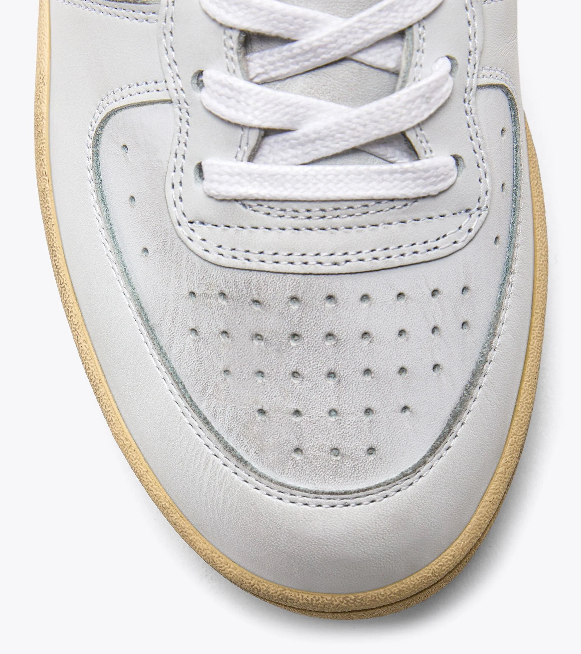 Mi Basket Low Used White/Garnet