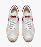 Mi Basket Low Used White/Garnet