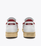 Mi Basket Low Used White/Garnet