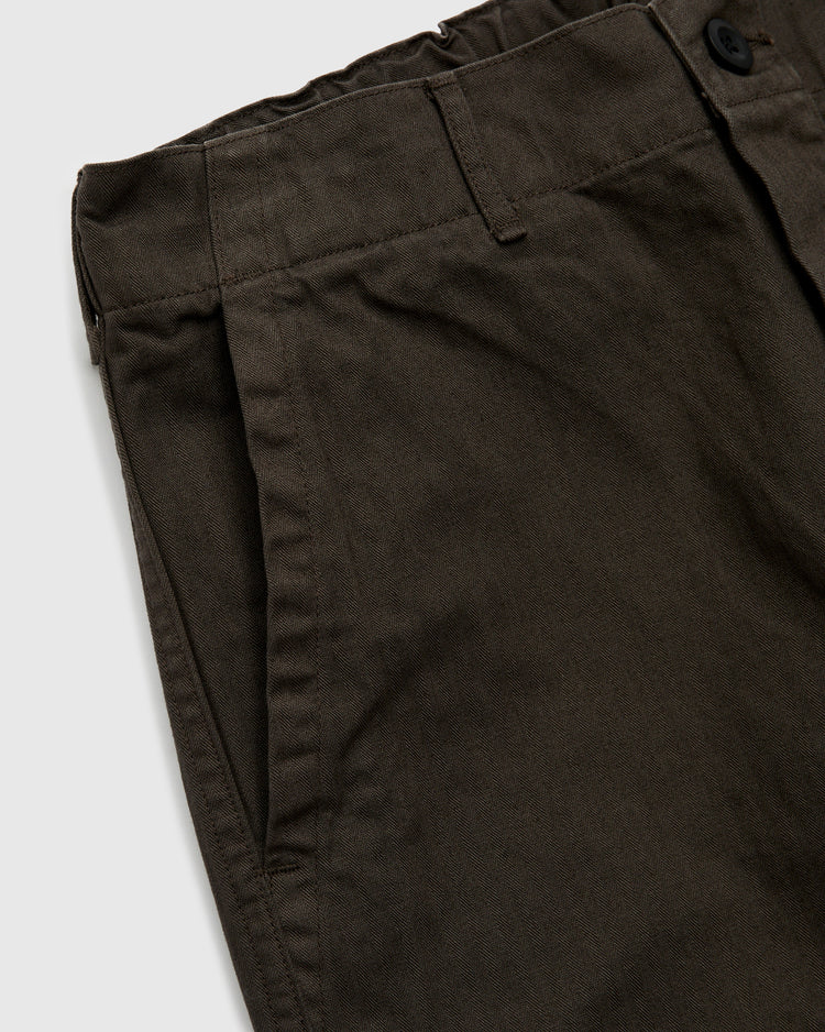 Wide Fit French Work Pant Coffee Brown