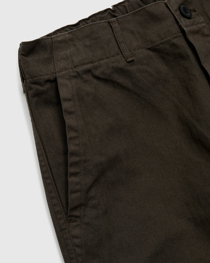 Wide Fit French Work Pant Coffee Brown