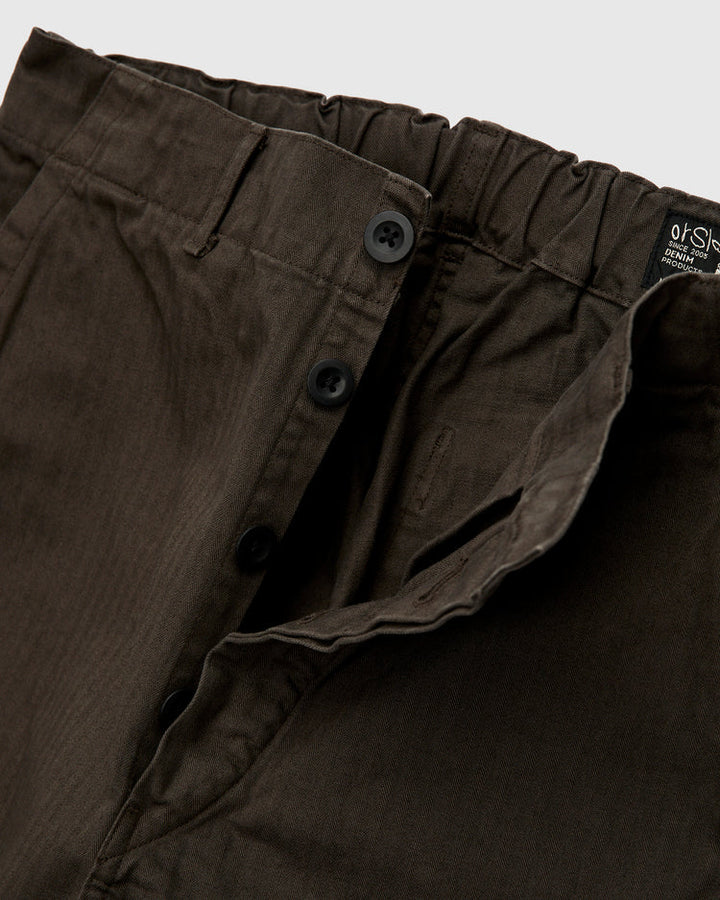 Wide Fit French Work Pant Coffee Brown