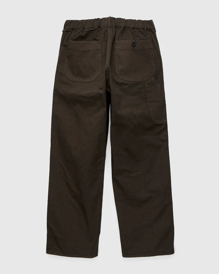 Wide Fit French Work Pant Coffee Brown