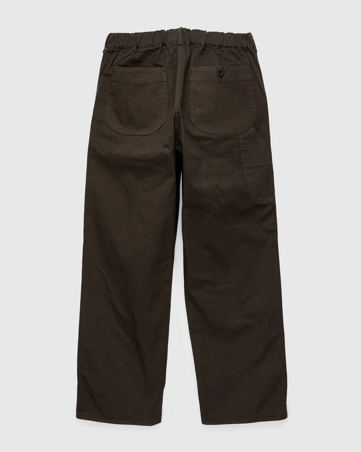 Wide Fit French Work Pant Coffee Brown