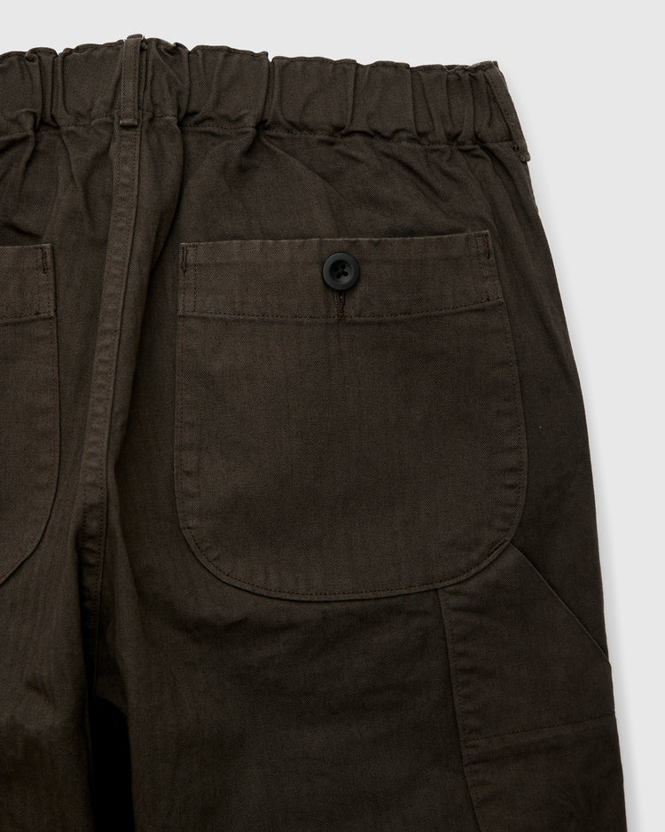 Wide Fit French Work Pant Coffee Brown
