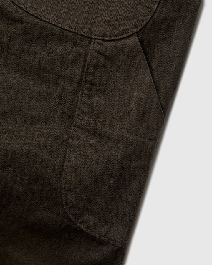 Wide Fit French Work Pant Coffee Brown