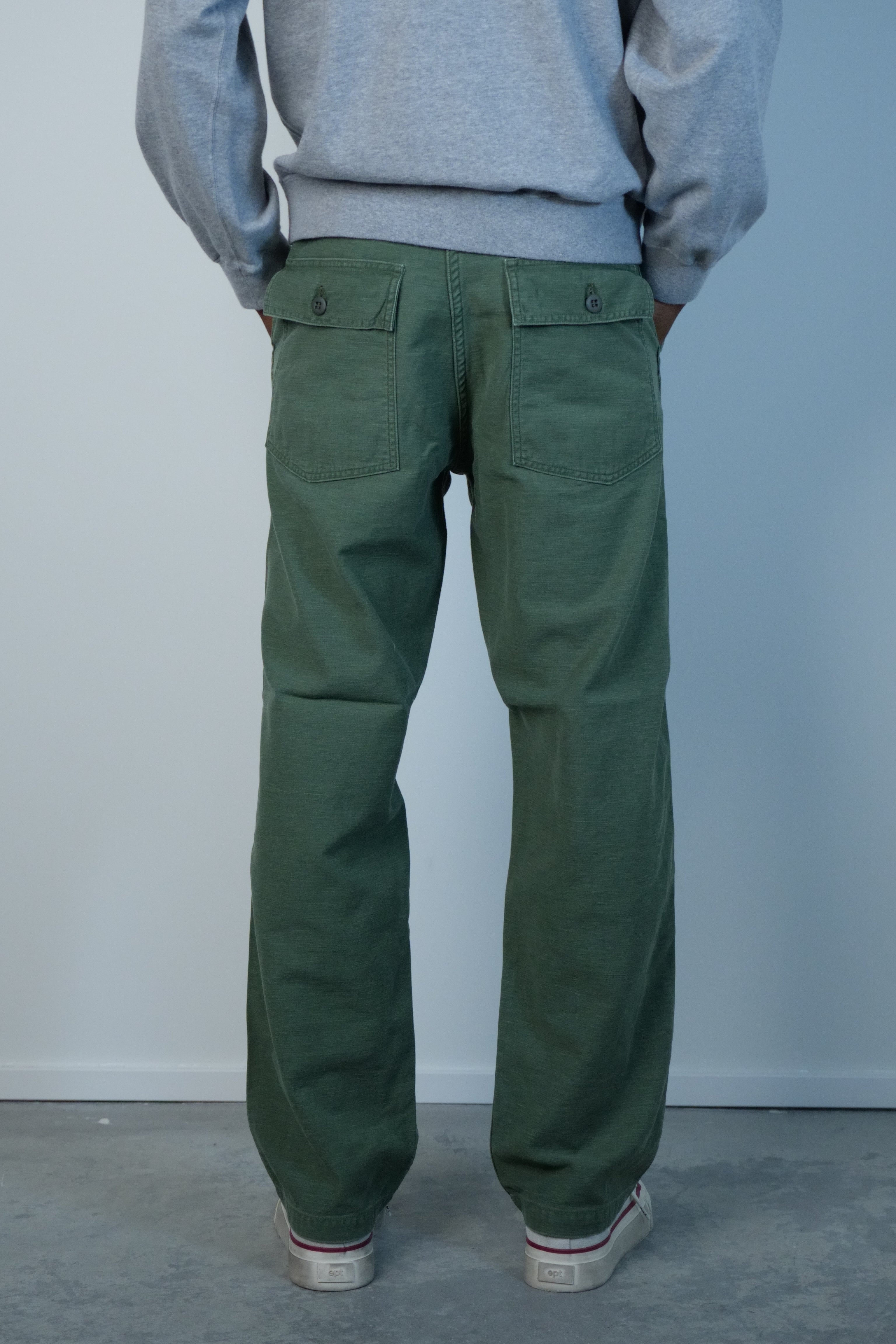 U.S Army Green Fatigue Pants Used Wash (Regular Fit)