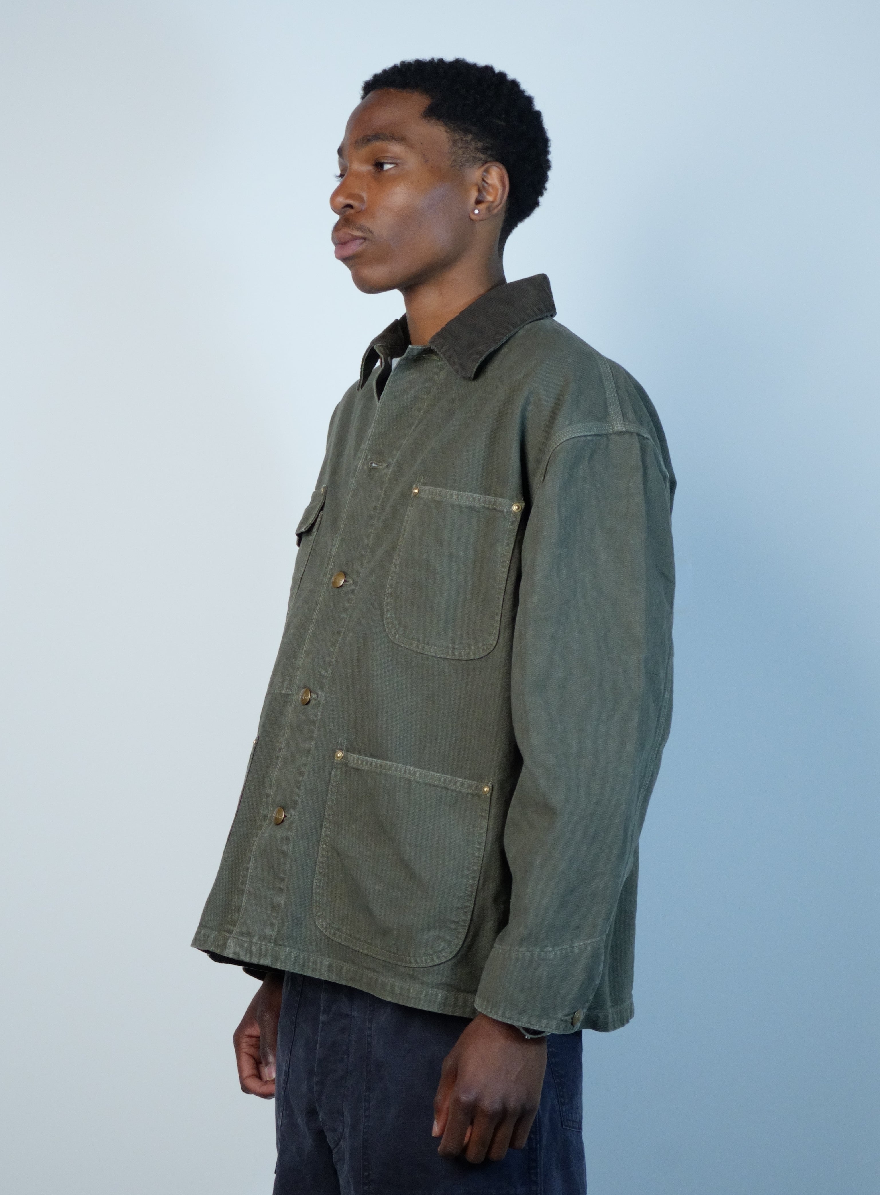 orSlow RELAX FIT OXFORD COVERALL ARMY GREEN – A-Priori