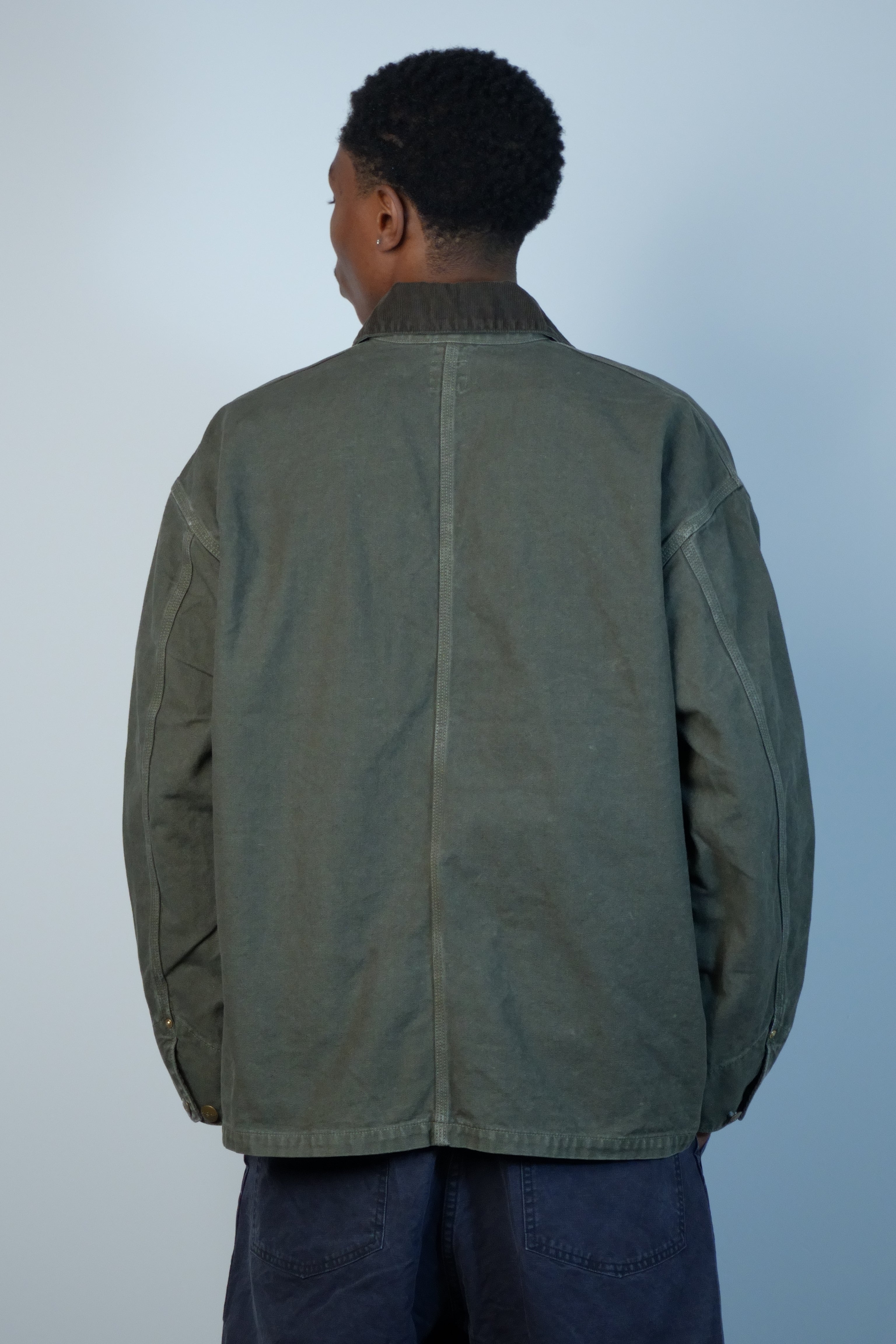 Relax Fit Oxford Coverall Army Green