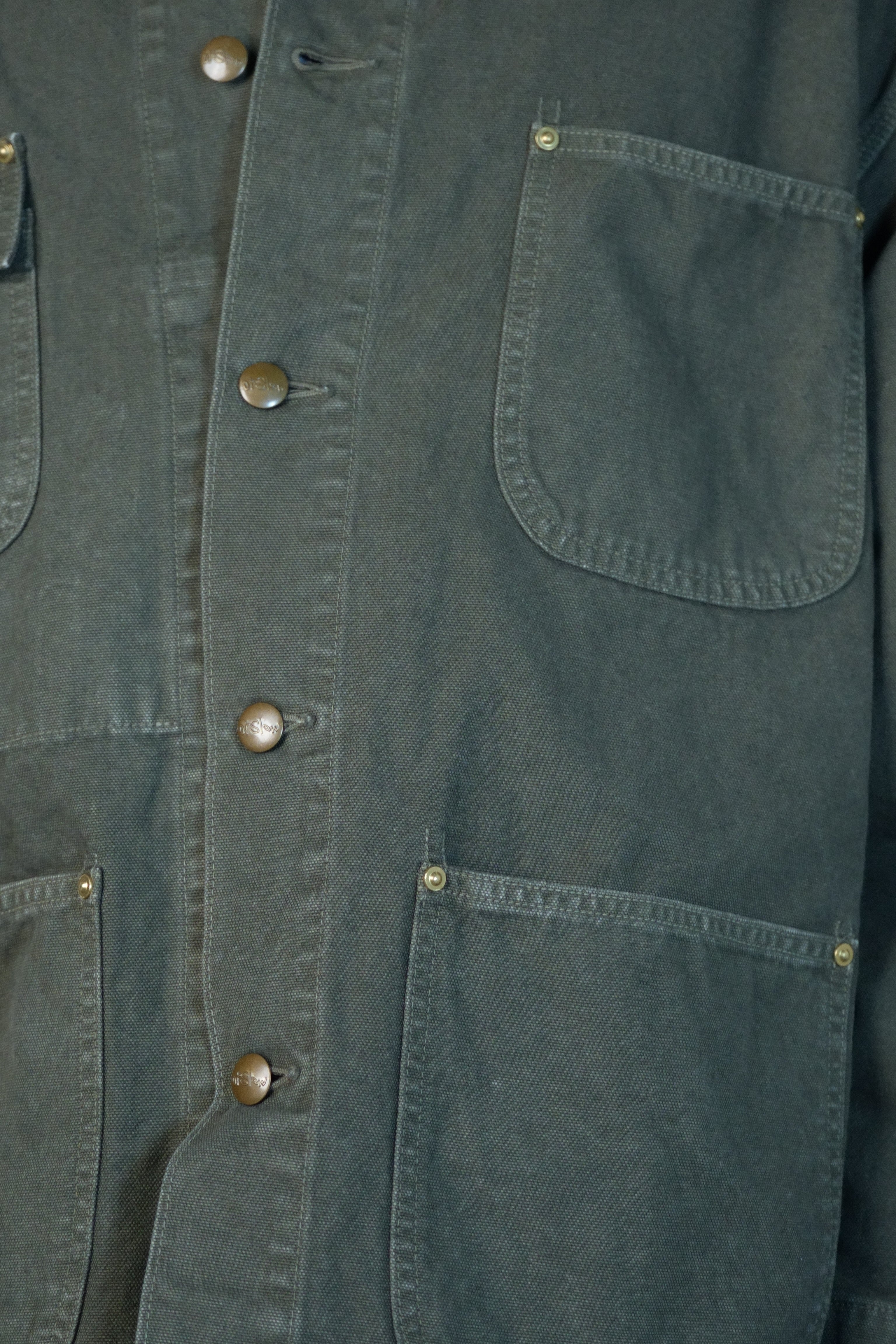 Relax Fit Oxford Coverall Army Green