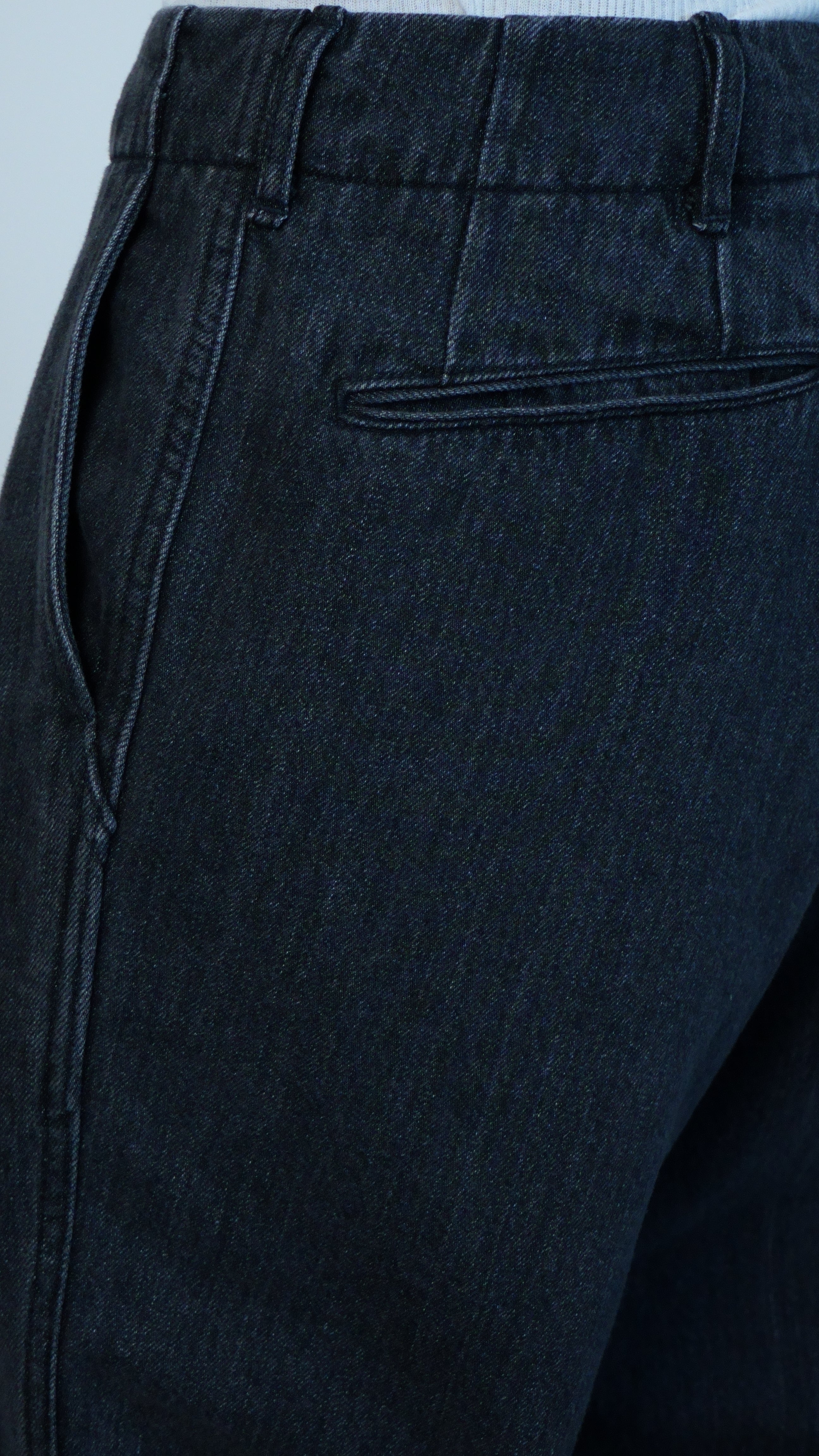 Wide Denim Pants Gray