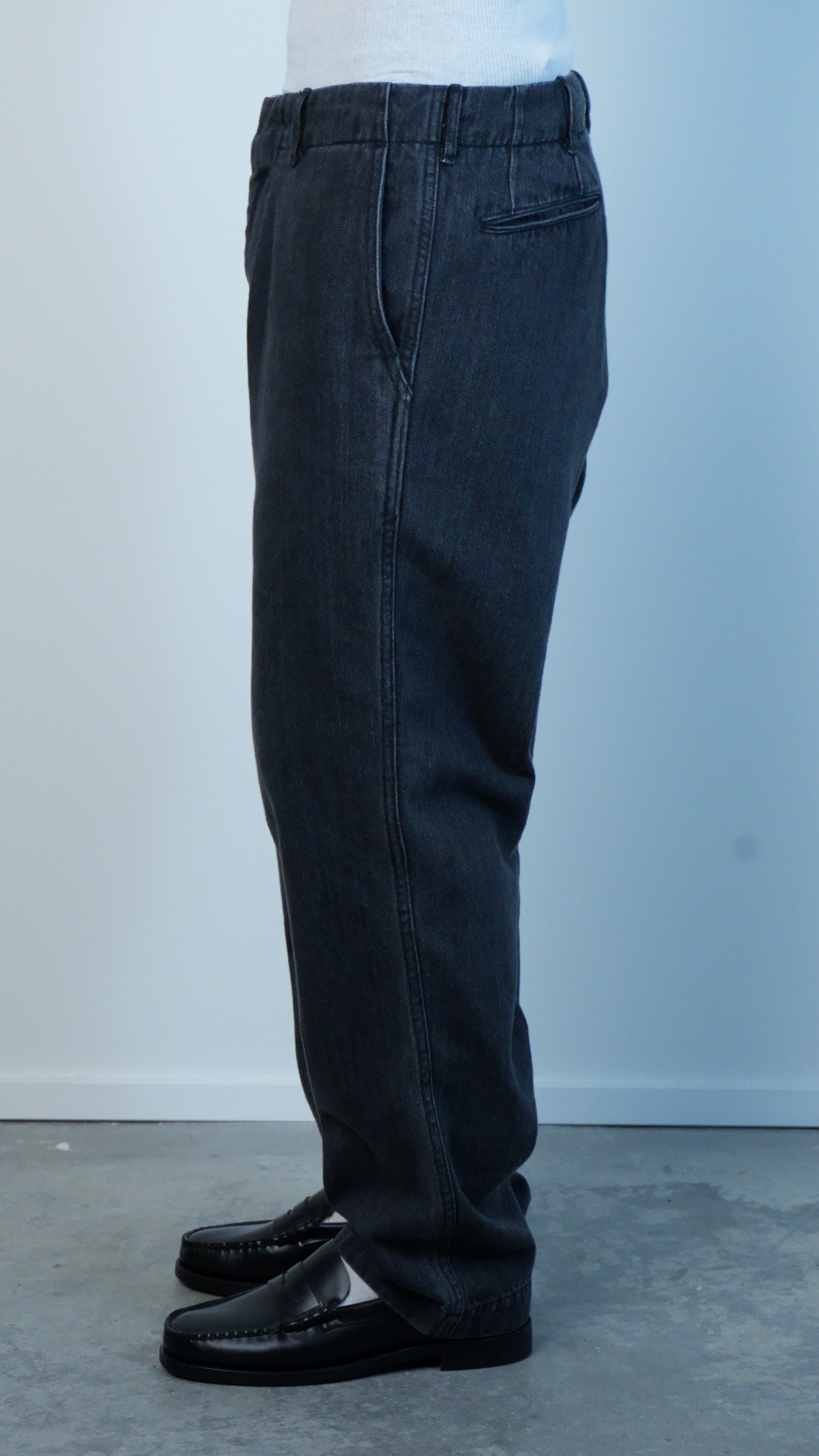 Wide Denim Pants Gray