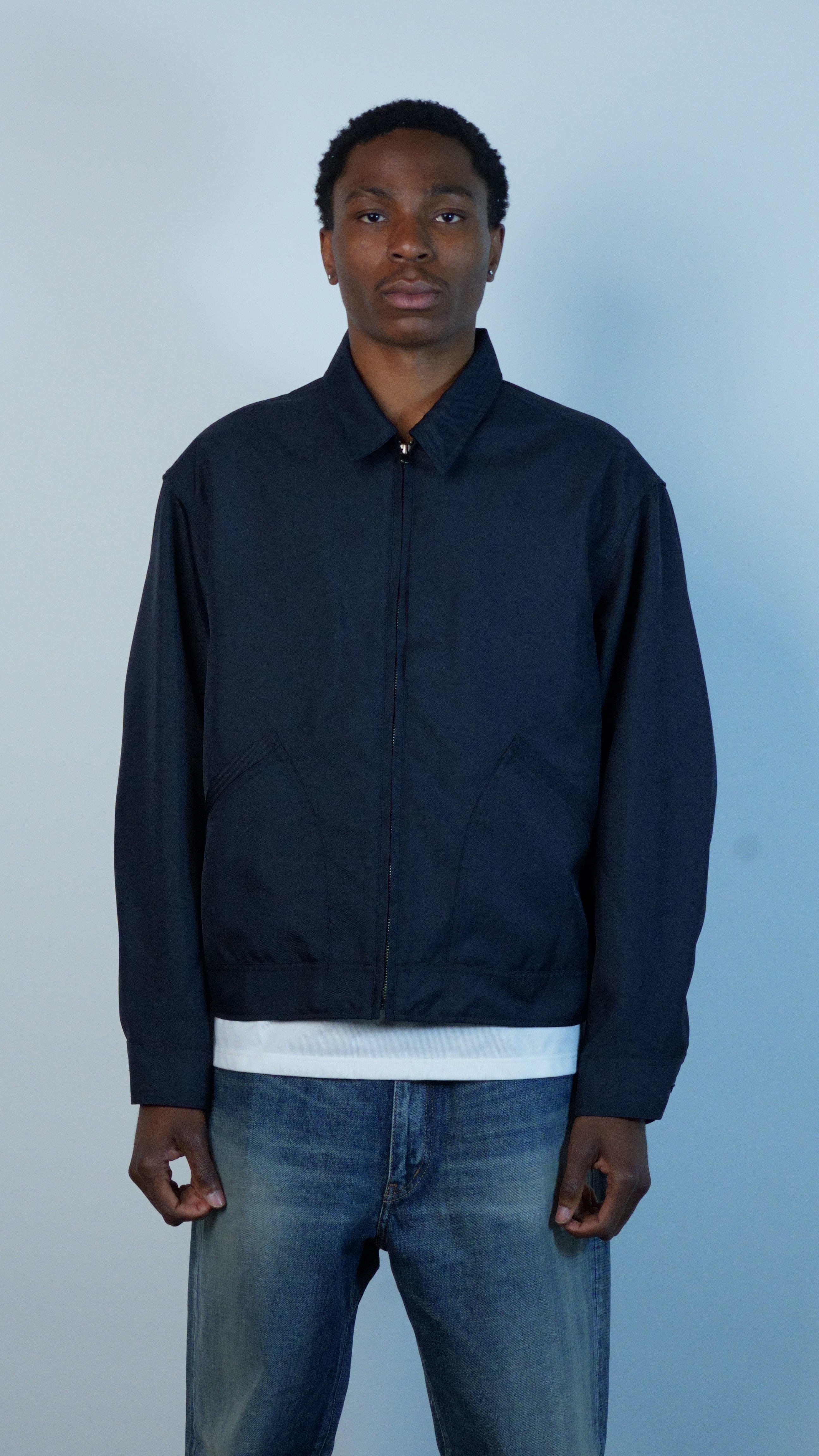 Polyester Twill Deck Jacket Dark Navy