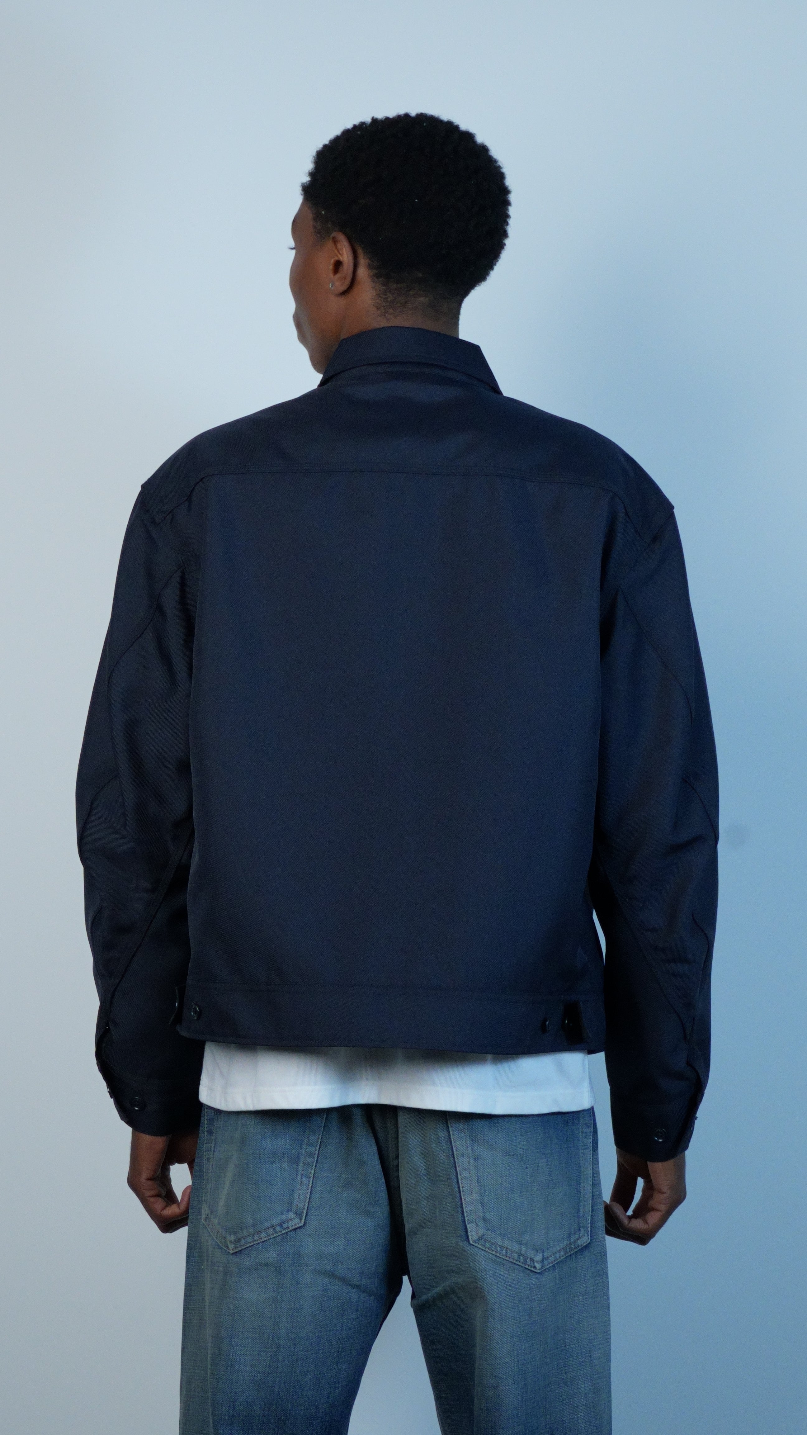 Polyester Twill Deck Jacket Dark Navy