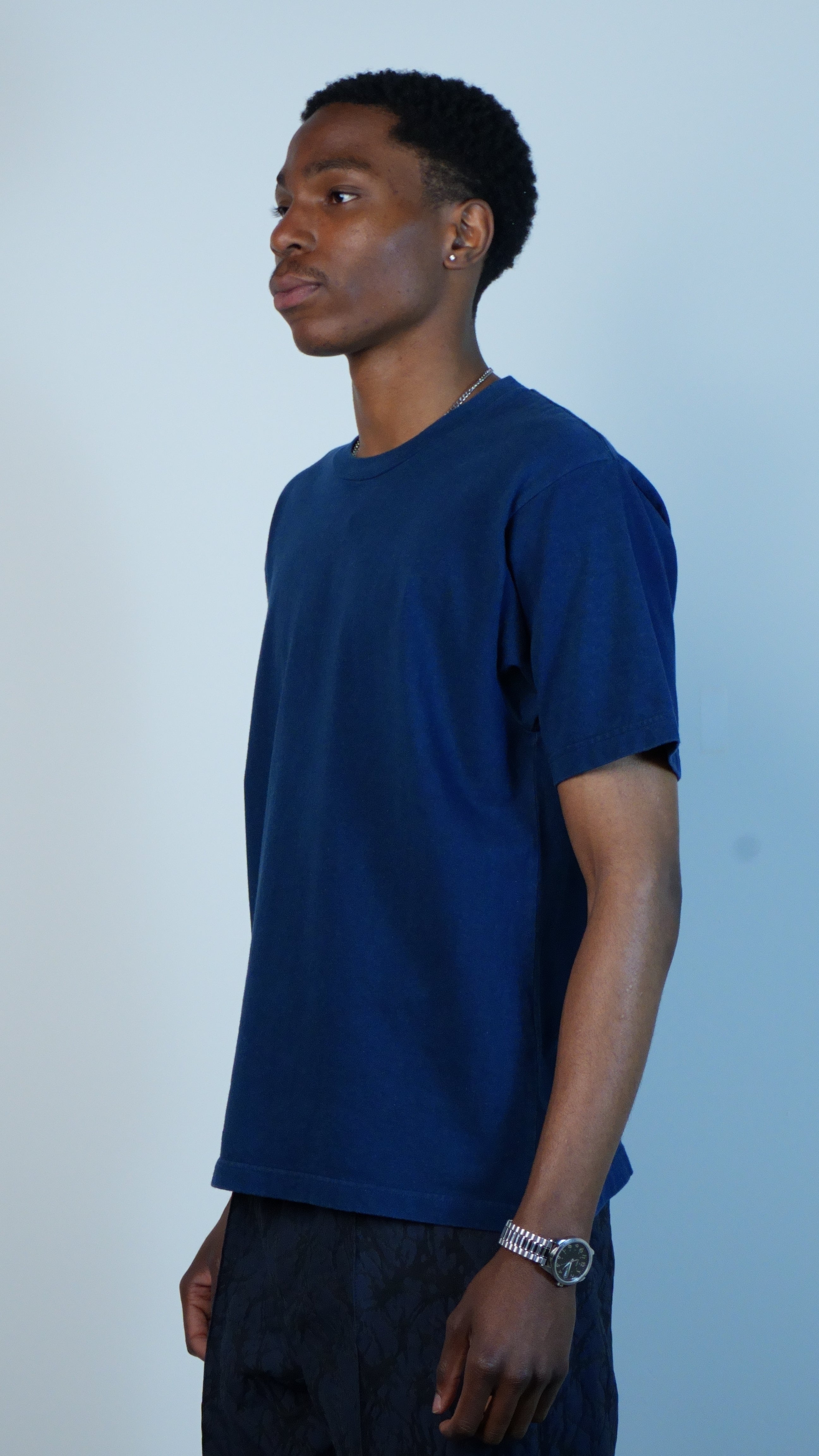 Hand Dyed High Guage Slub SS Tee Indigo
