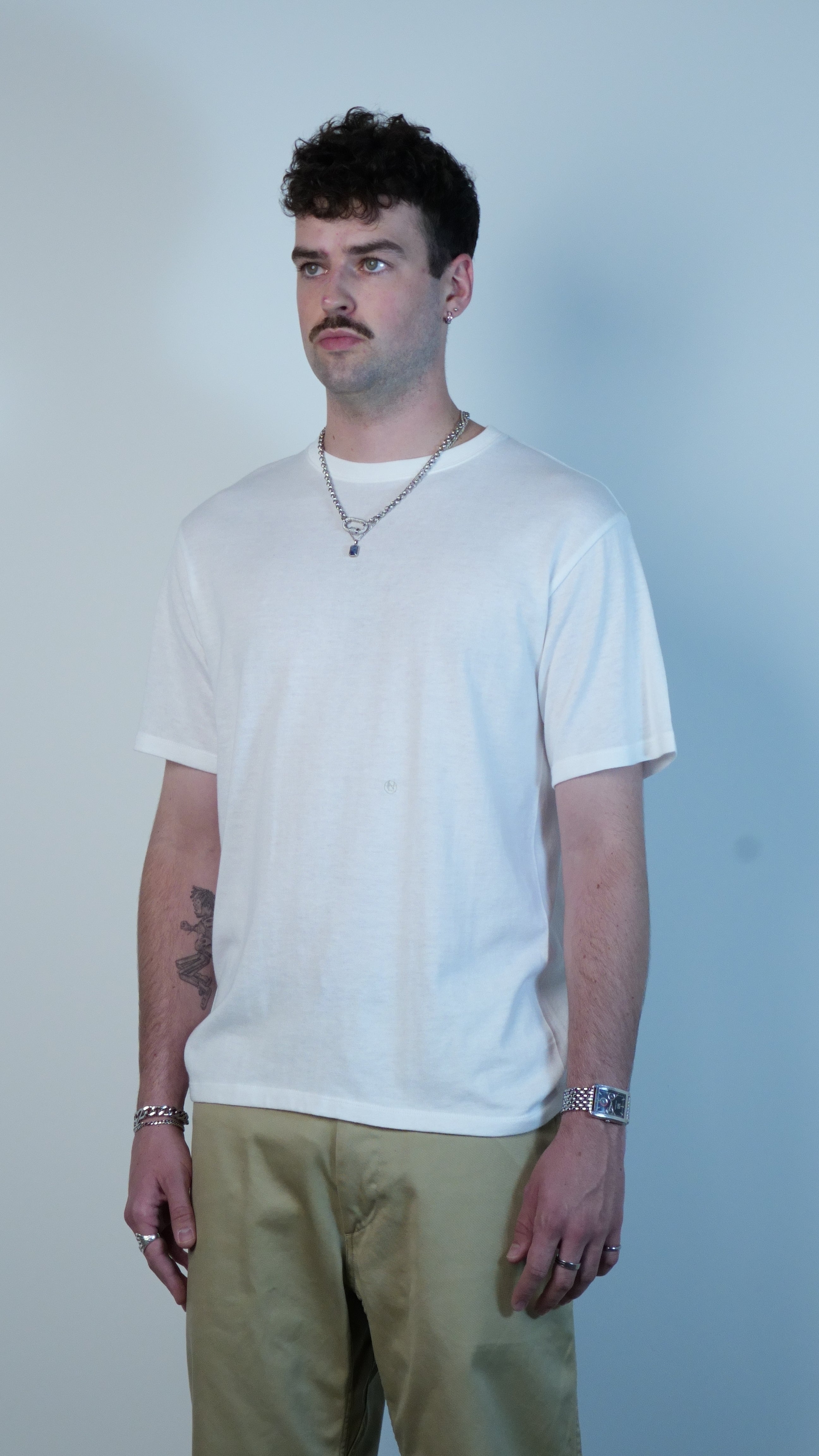 Loopwheel COOLMAX Jersey Tee White