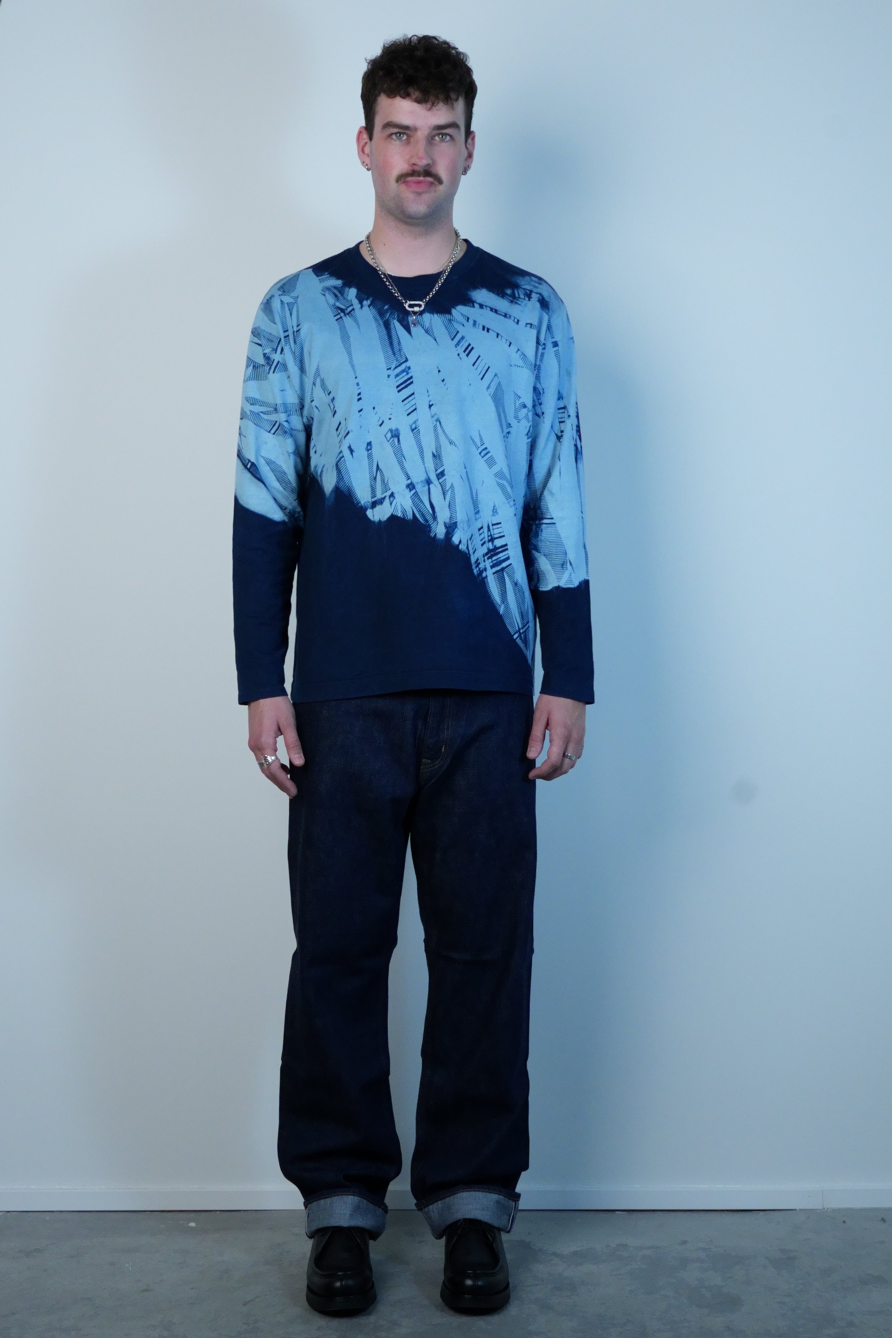 Woven Selvedge Denim Straight-Leg Jeans
