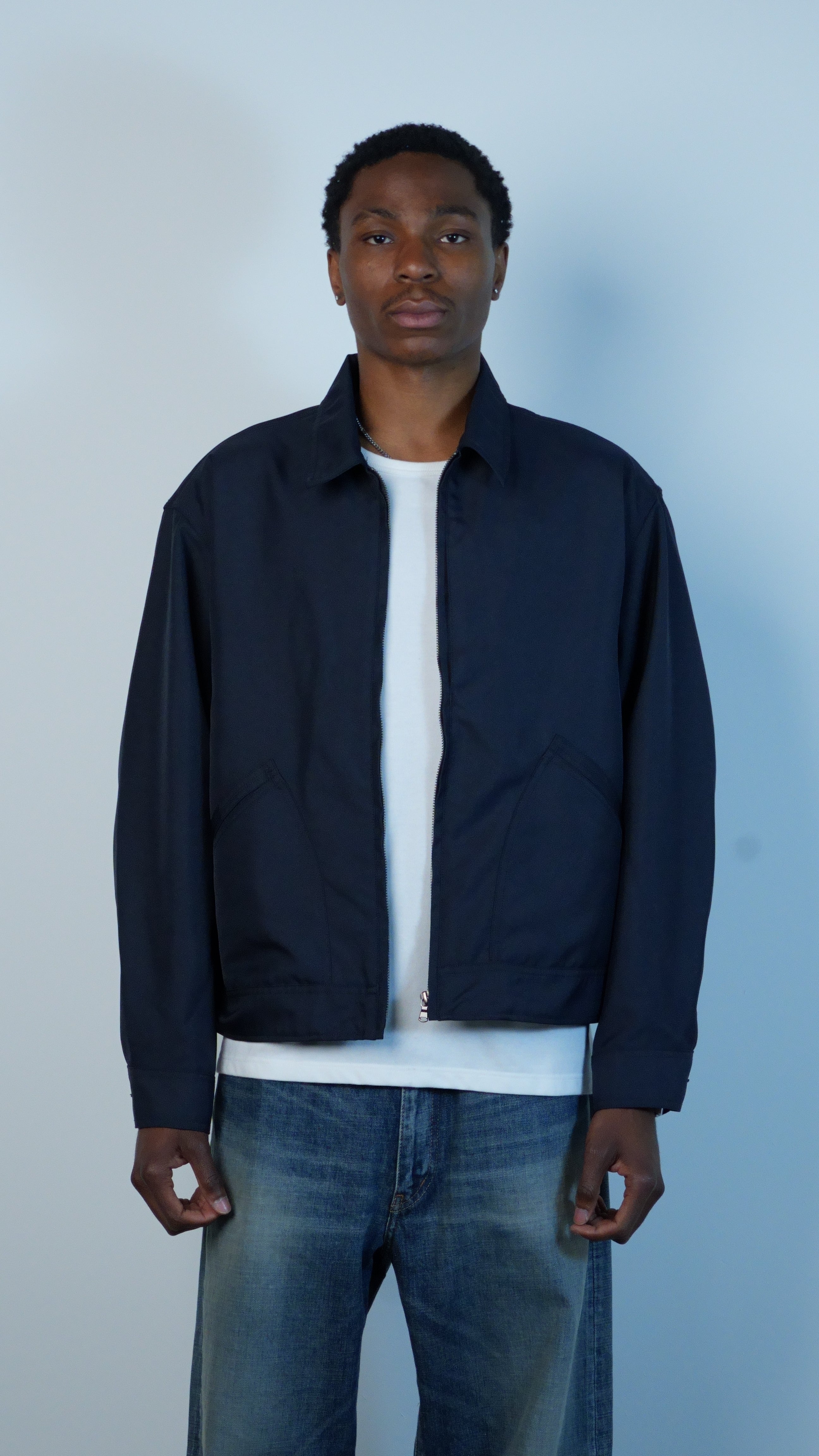 Polyester Twill Deck Jacket Dark Navy