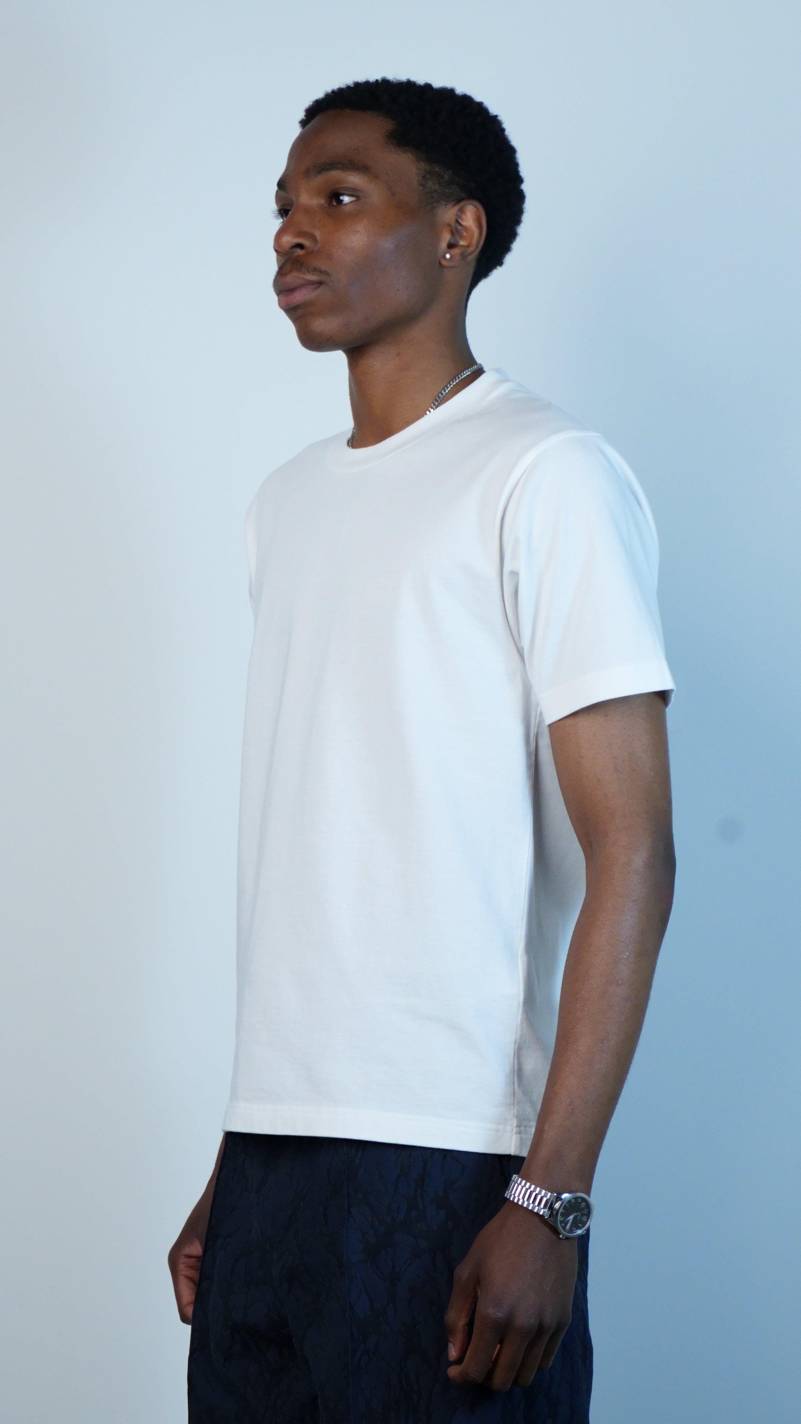 High Gauge Slub SS Tee White